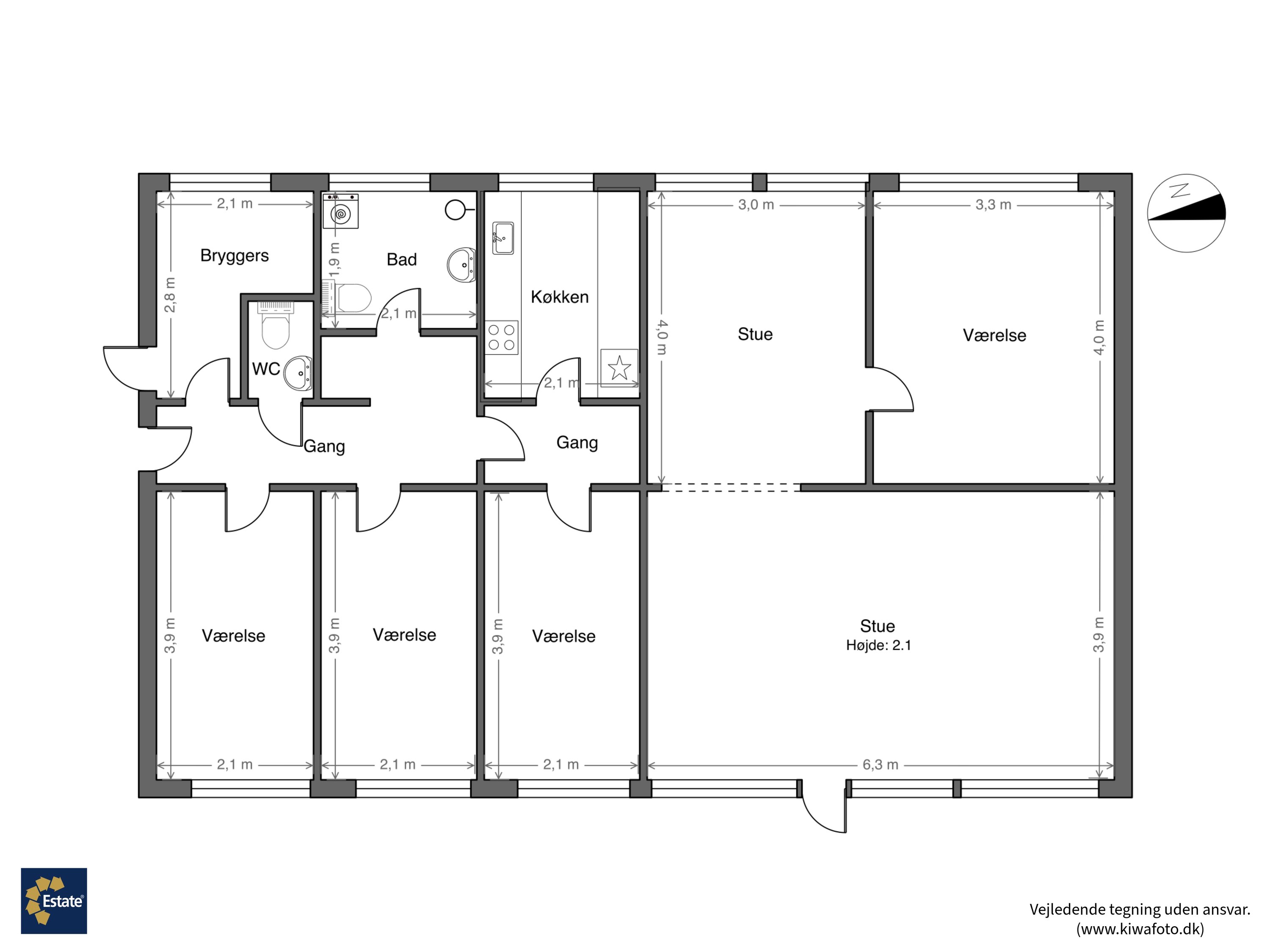 Plantegninger billede af Peter Freuchensvej 24, 4800 Nykøbing F