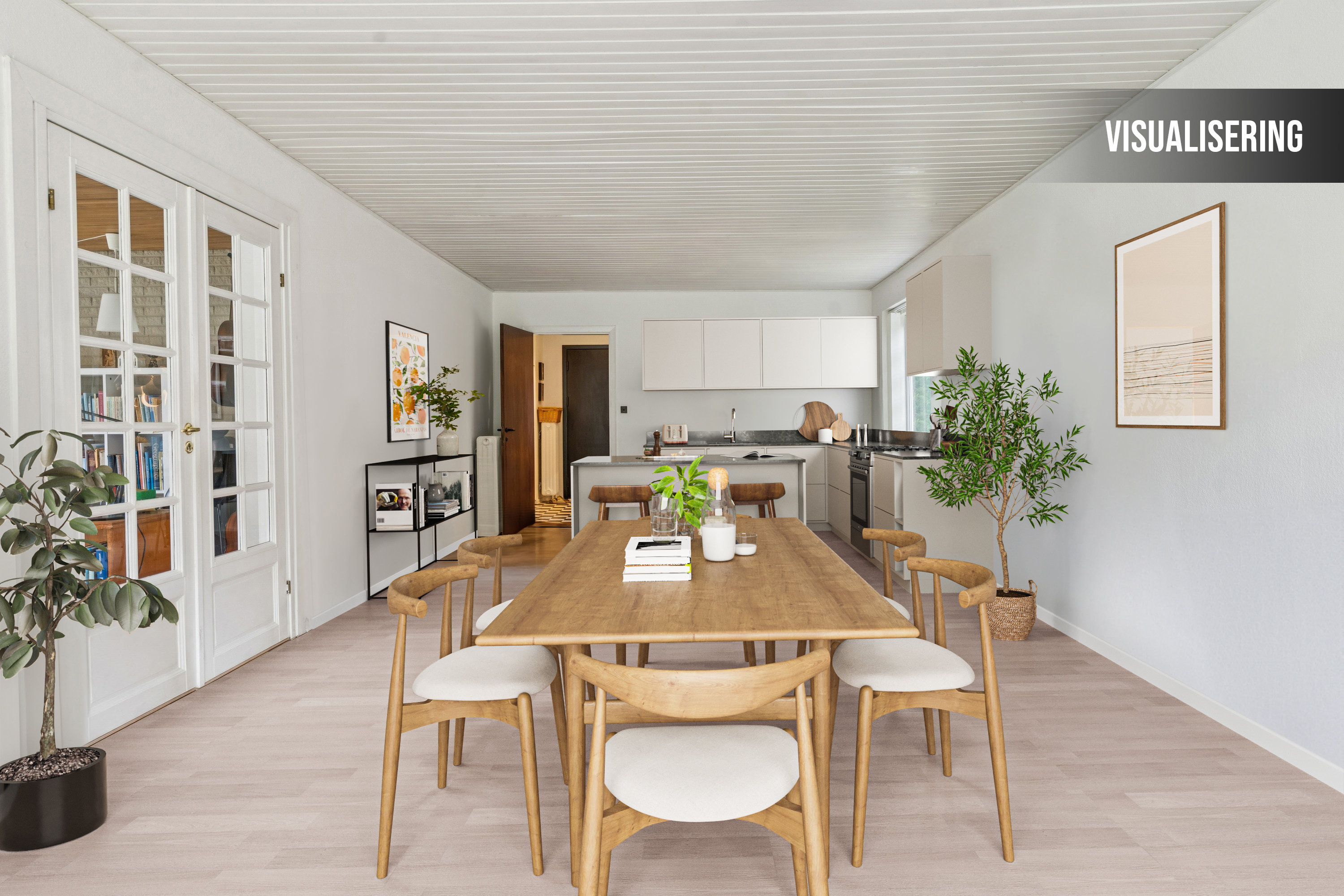 Miniaturebillede 1: køkken alrum - visualisering. Billede af Sundvej 64, Østlige bydel, 8700 Horsens