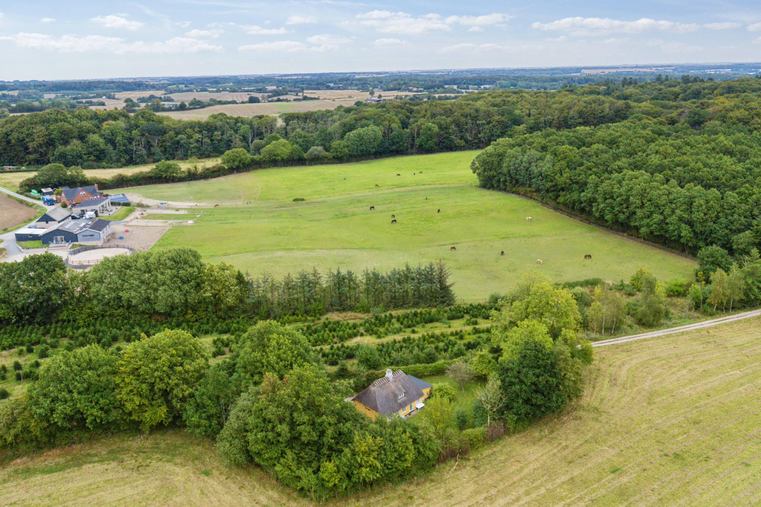 Fremhævet luftfoto billede i fuldskærmstilstand. Billede af Limbækvej 8, 6300 Gråsten
