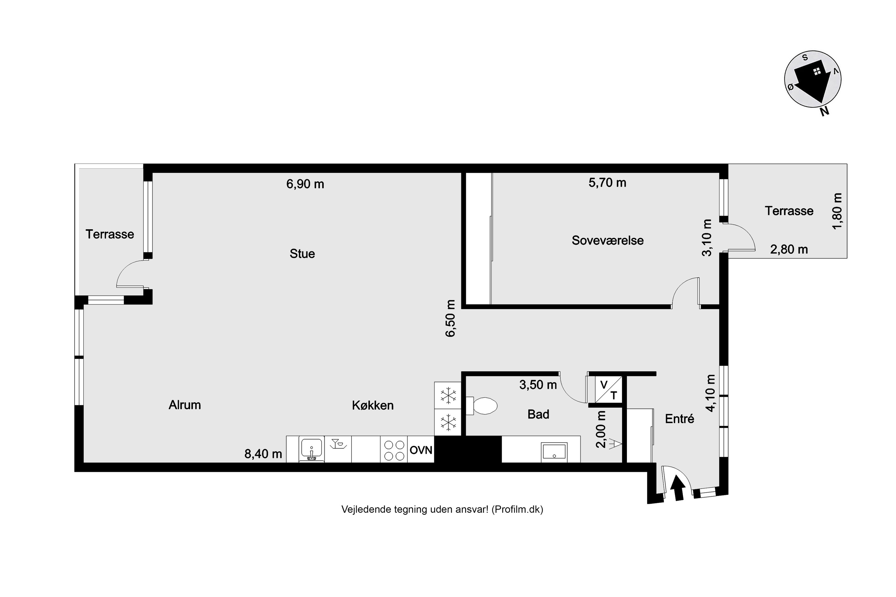 Plantegninger billede af Slotsgade 10, 2. 4., 7500 Holstebro