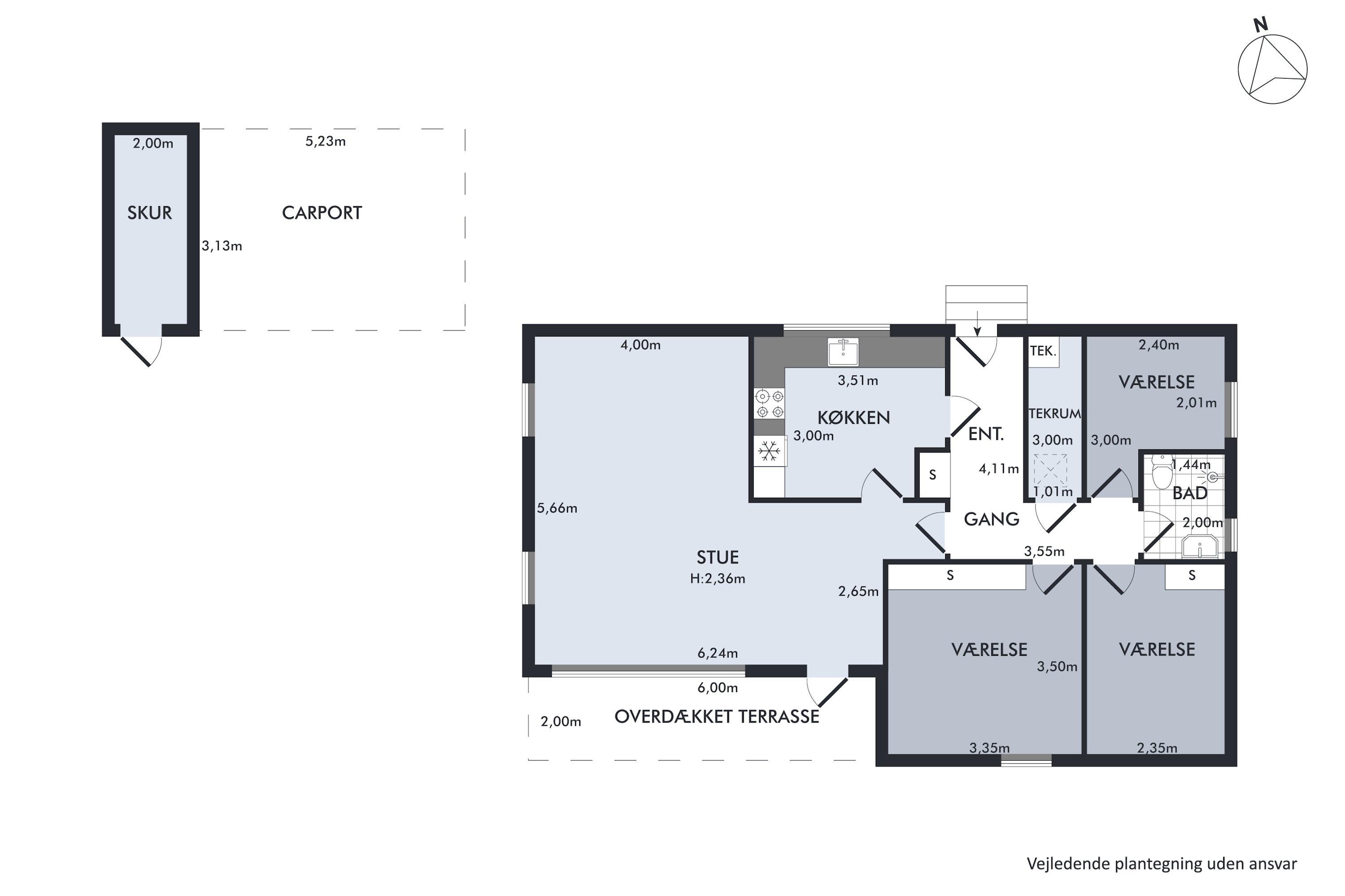 Plantegninger billede af Syrenvej 5, 4291 Ruds Vedby