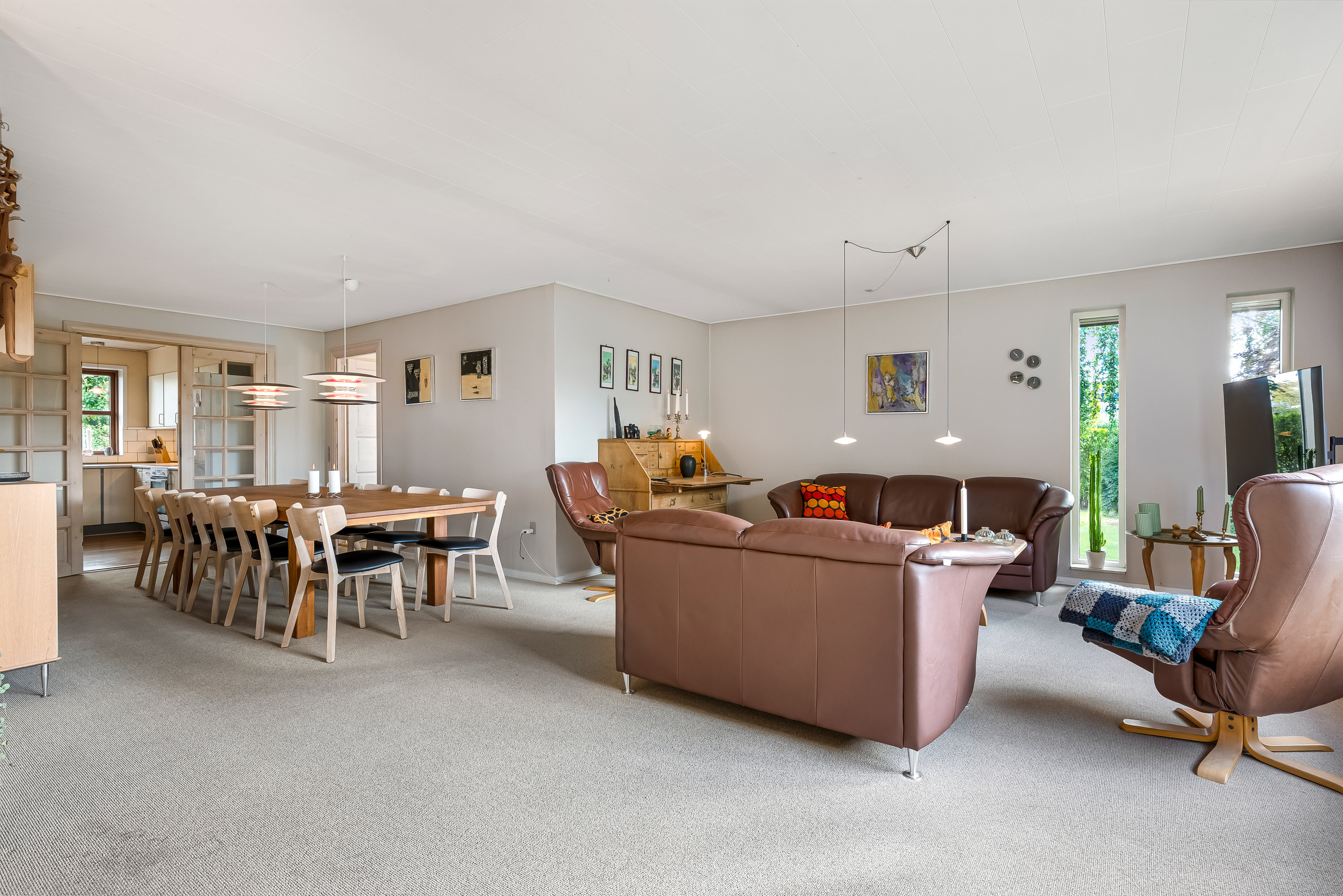 Fremhævet stue billede i fuldskærmstilstand. Billede af Bakkedraget 68, 6940 Lem St