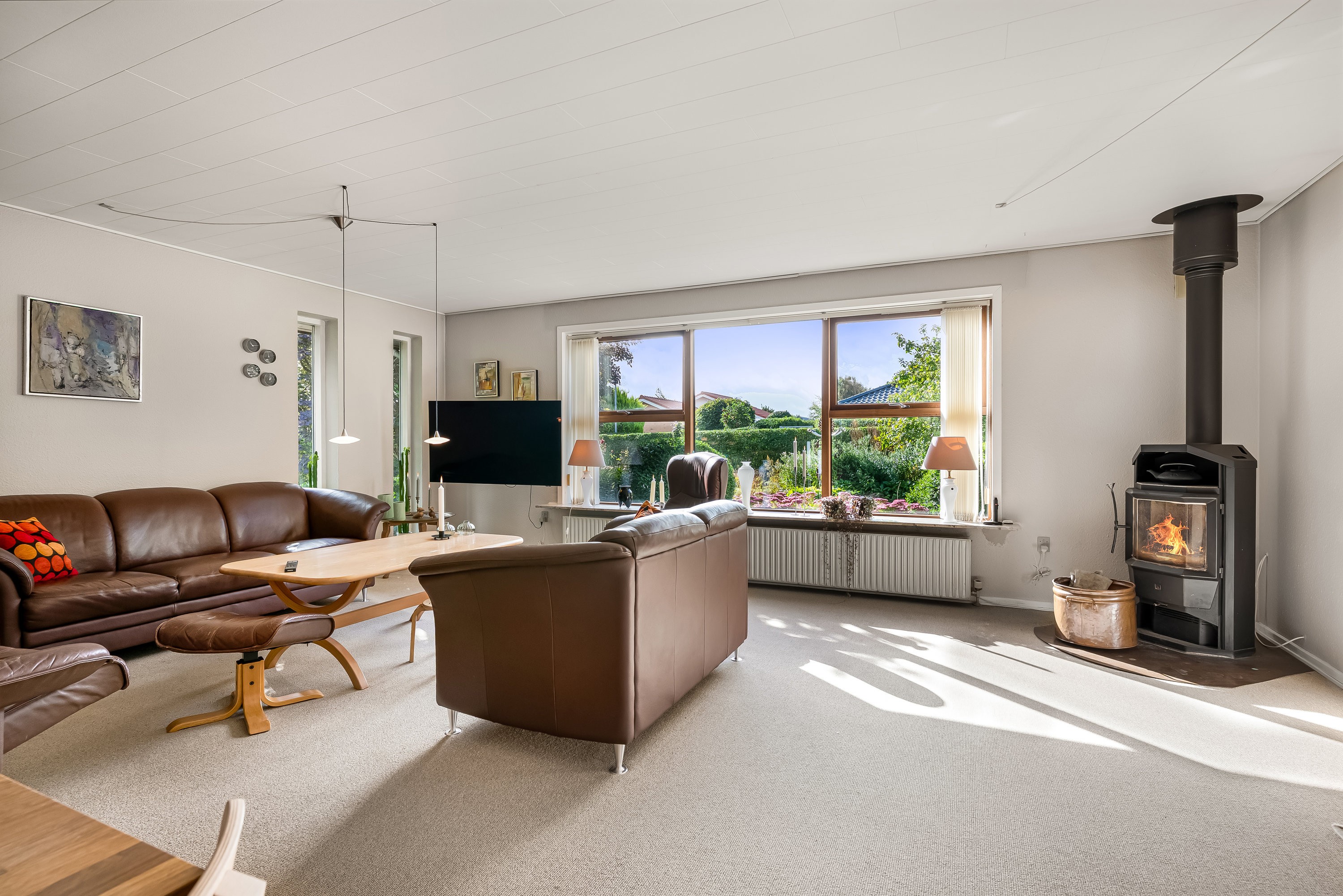 Fremhævet stue billede i fuldskærmstilstand. Billede af Bakkedraget 68, 6940 Lem St