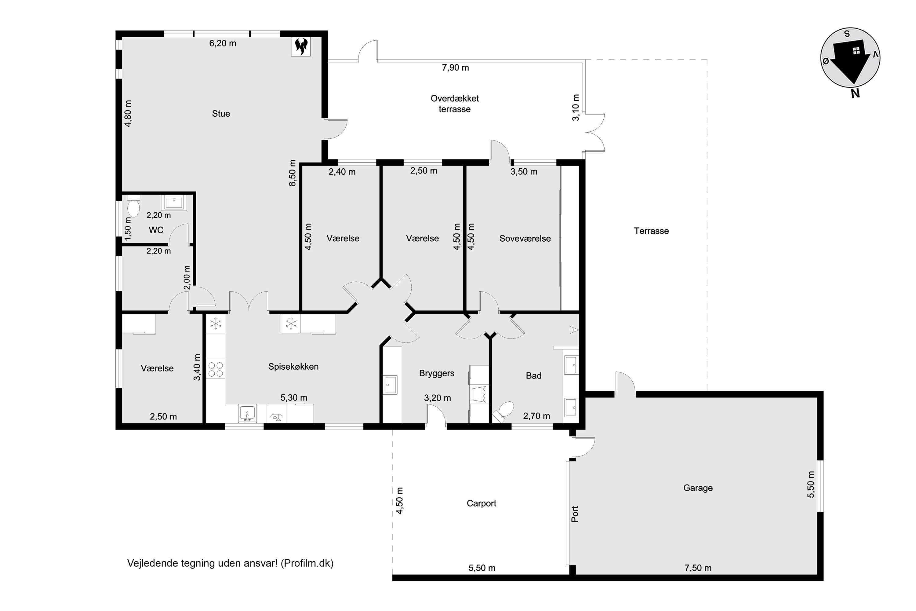 Plantegninger billede af Bakkedraget 68, 6940 Lem St