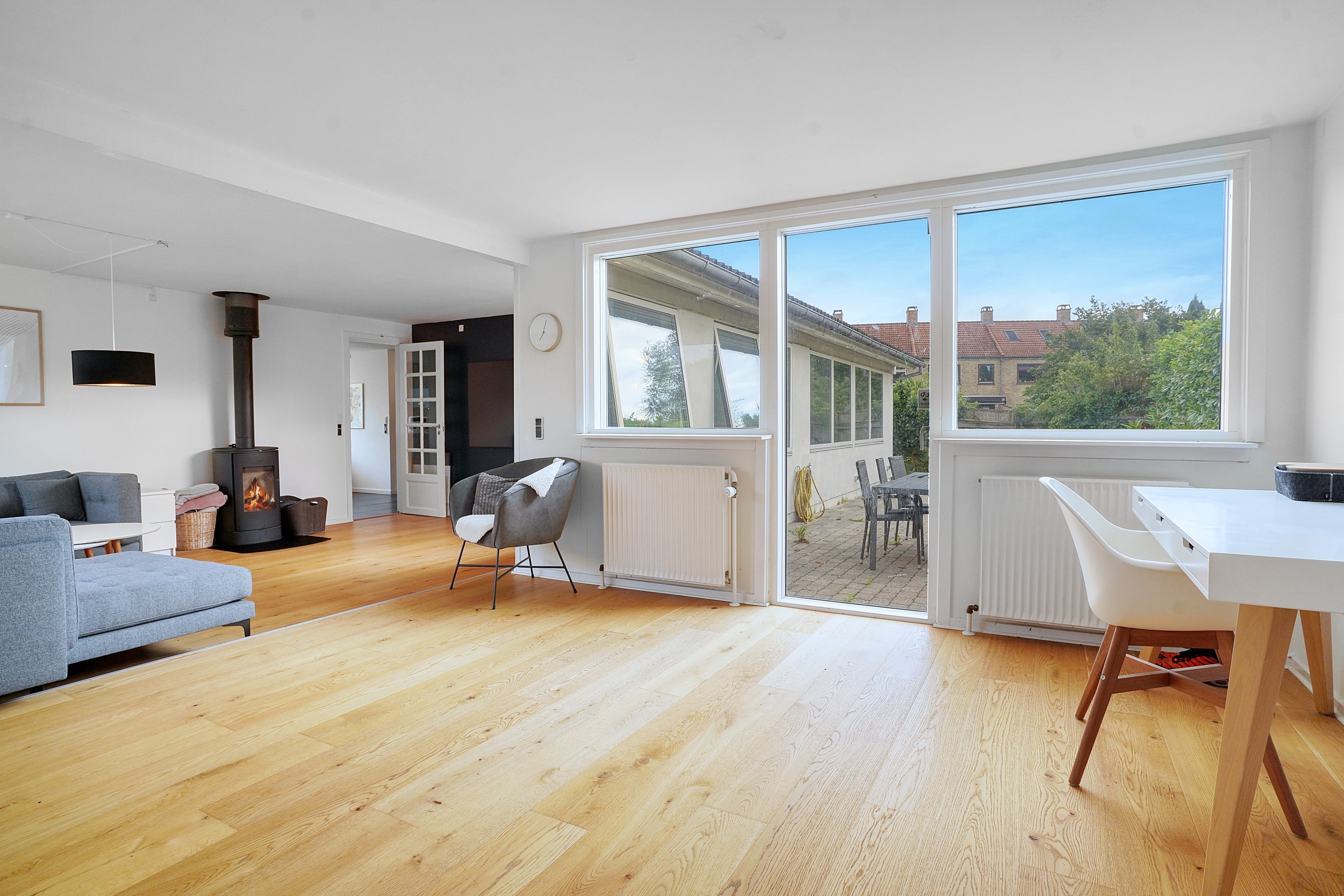 Fremhævet stue billede i fuldskærmstilstand. Billede af Baldersvej 16, 3000 Helsingør