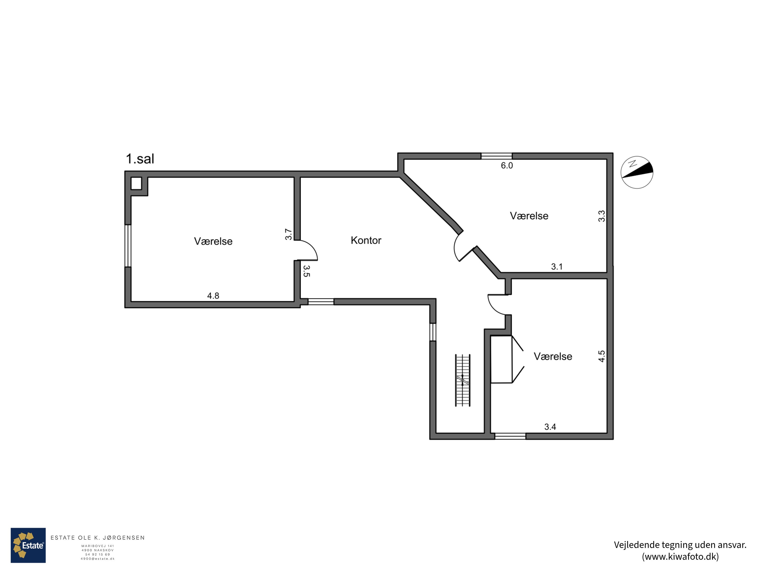 Plantegninger billede af Bulskovvej 2, 4900 Nakskov