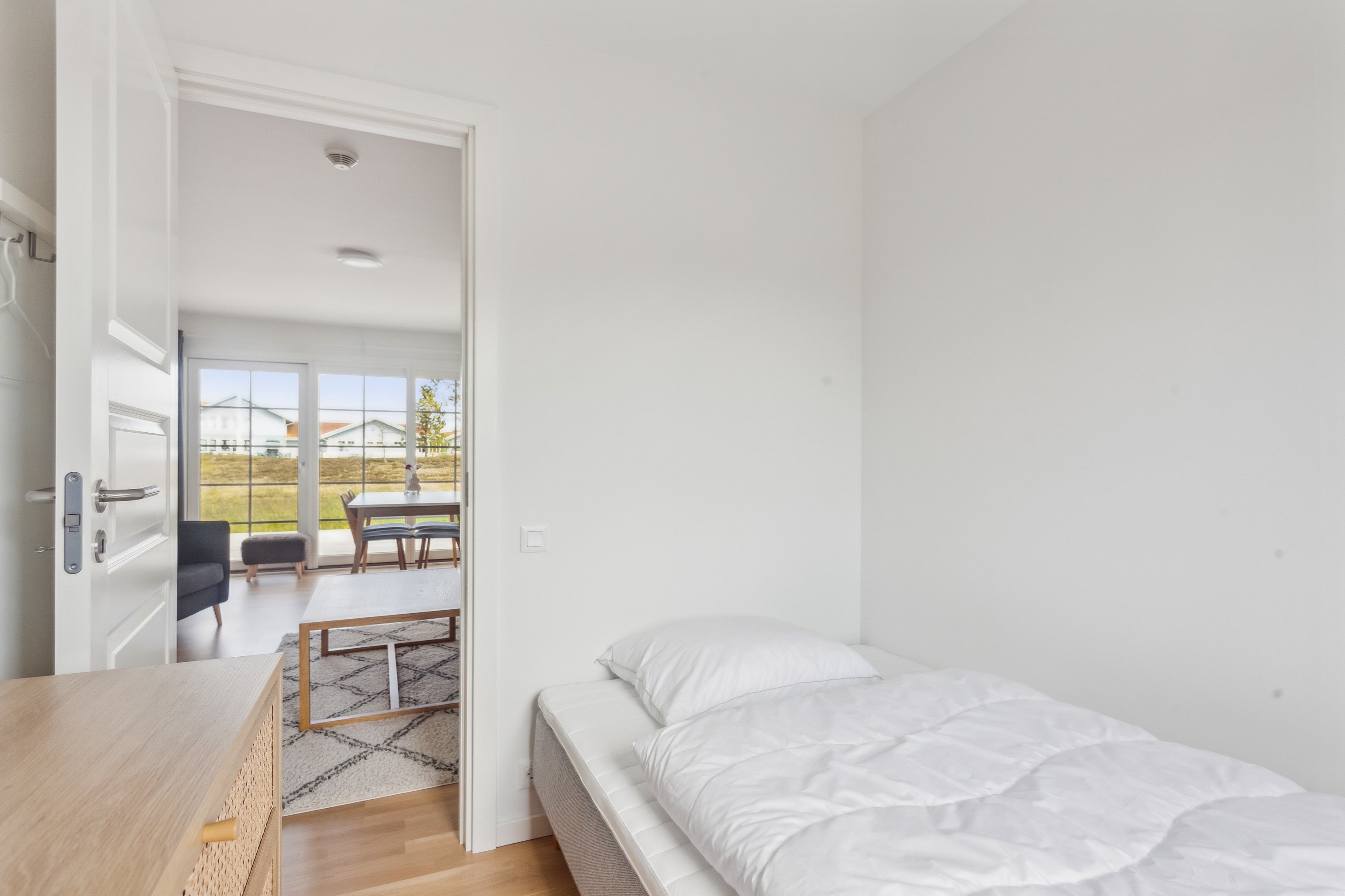 Fremhævet soveværelse billede i fuldskærmstilstand. Billede af Prof Johansens Vej 2B, 23., Seaside Feriehuse, 9940 Læsø