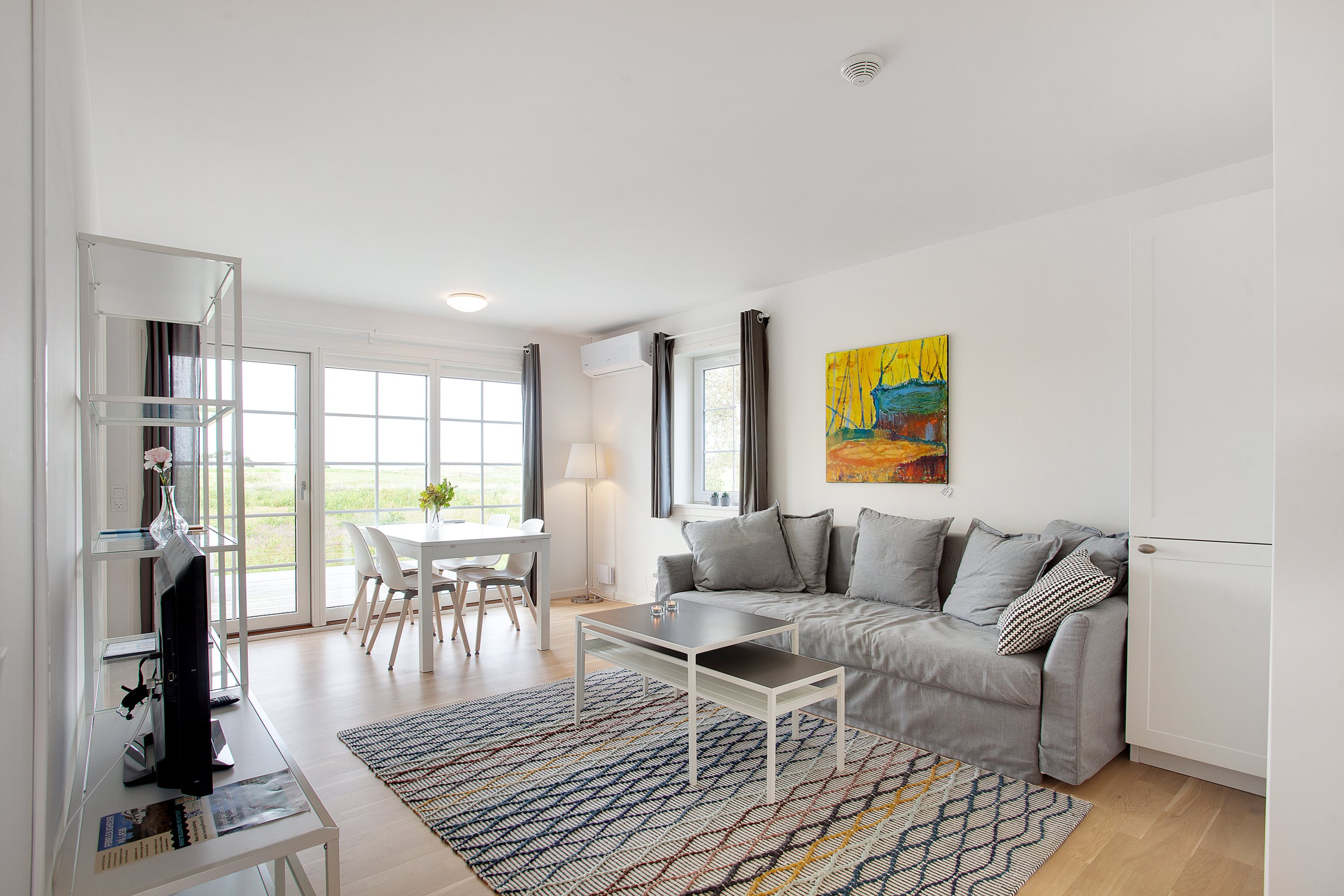 Fremhævet stue billede i fuldskærmstilstand. Billede af Prof Johansens Vej 2B, 23., Seaside Feriehuse, 9940 Læsø