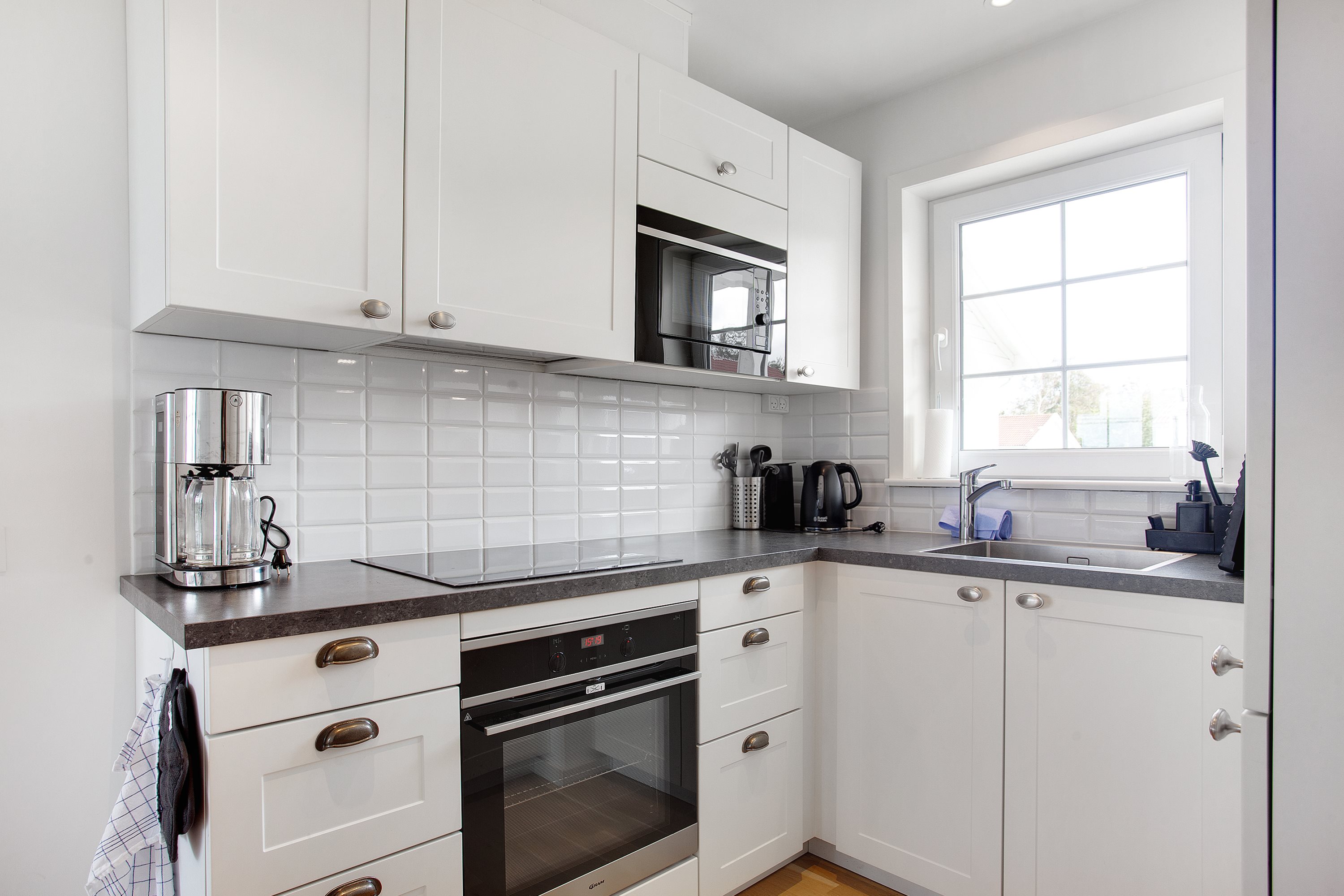 Fremhævet køkken billede i fuldskærmstilstand. Billede af Prof Johansens Vej 2B, 23., Seaside Feriehuse, 9940 Læsø