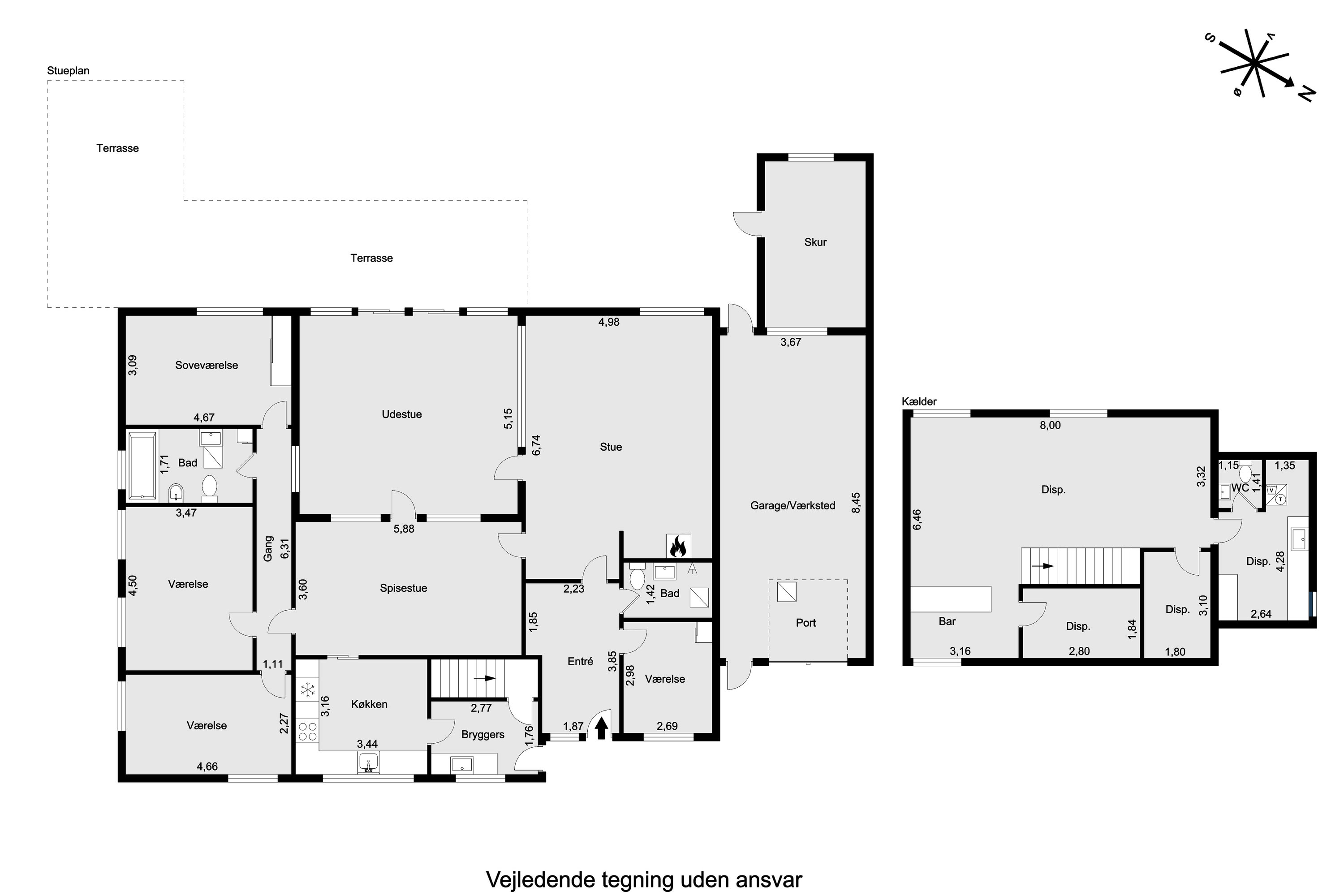 Plantegninger billede af Munkebakkevej 36, 8250 Egå
