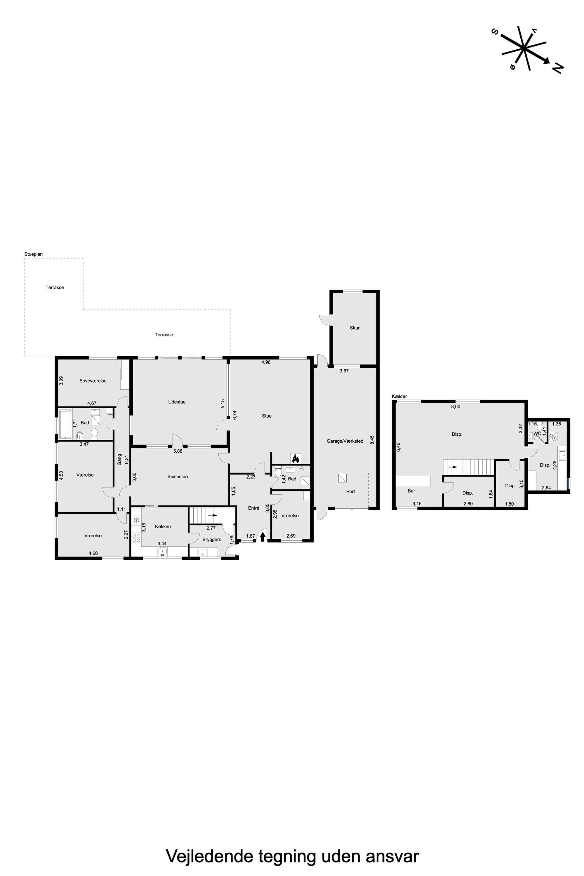 Plantegninger billede af Munkebakkevej 36, 8250 Egå