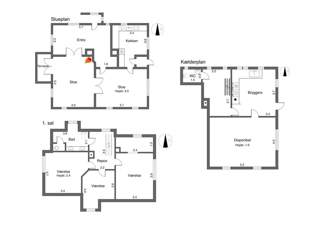 Plantegninger billede af Svingelsvej 34, 4900 Nakskov