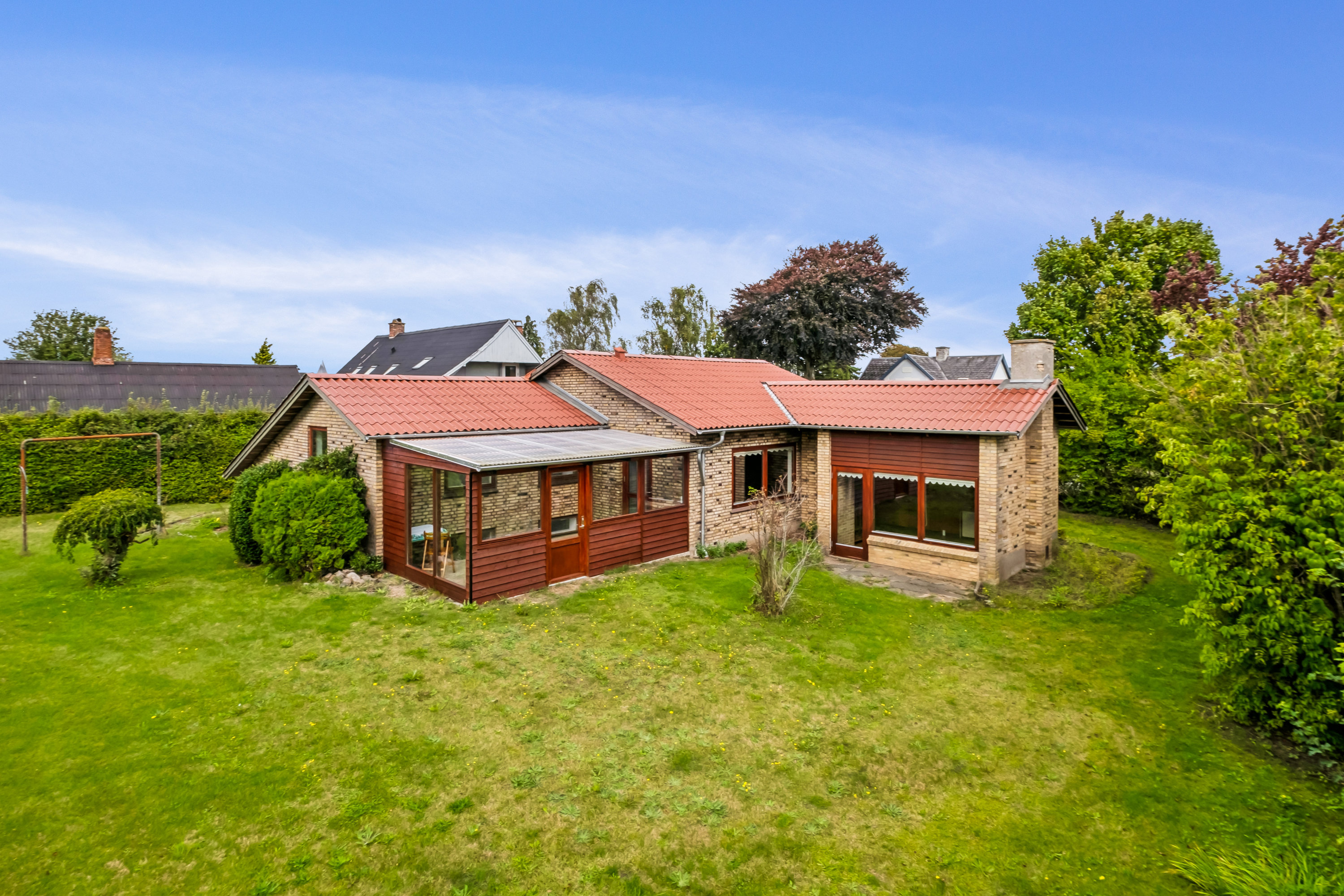 Miniaturebillede 1: set fra haven . Billede af Storegade 64, 8752 Østbirk