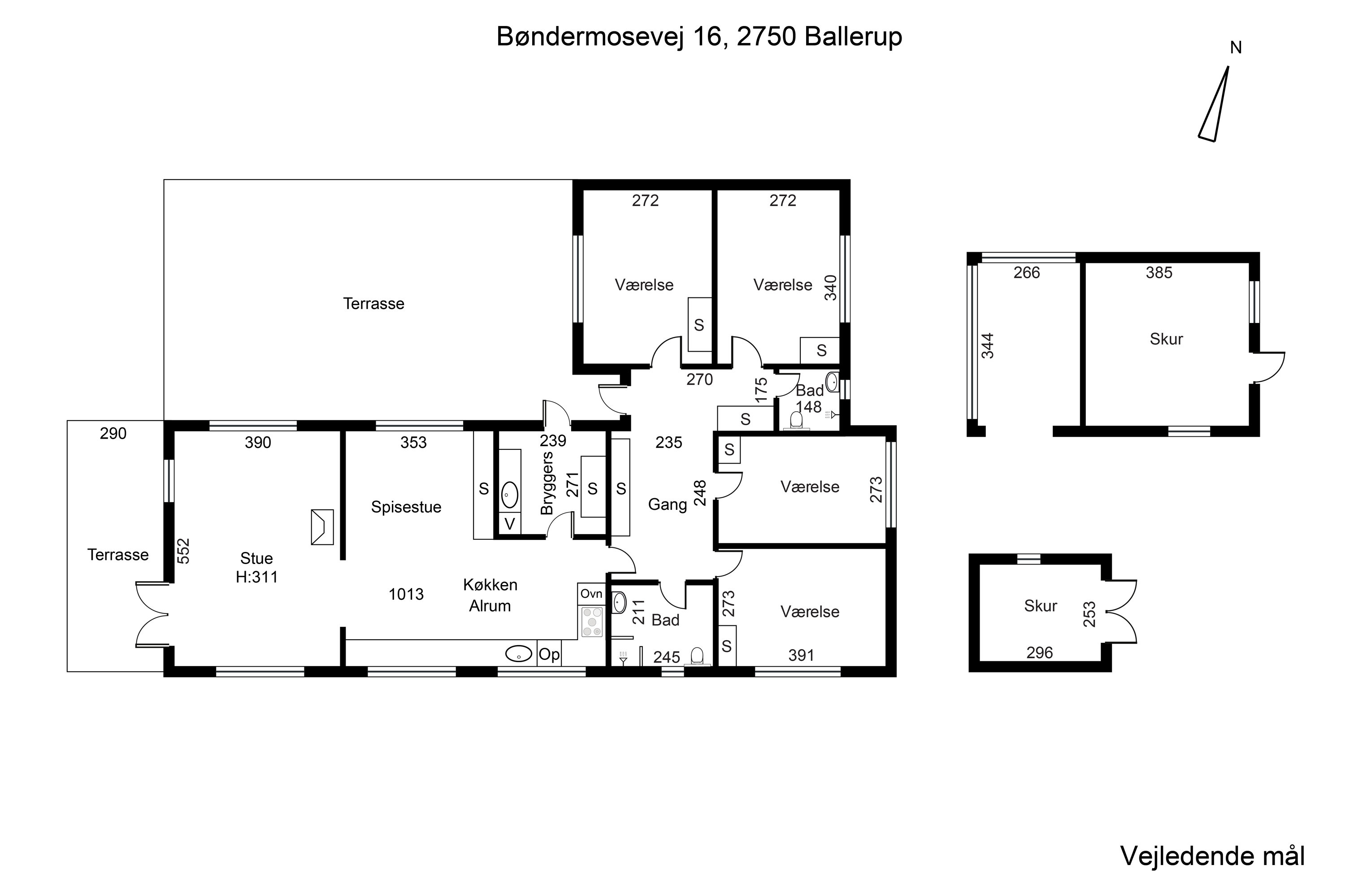 Plantegninger billede af Bøndermosevej 16, 2750 Ballerup