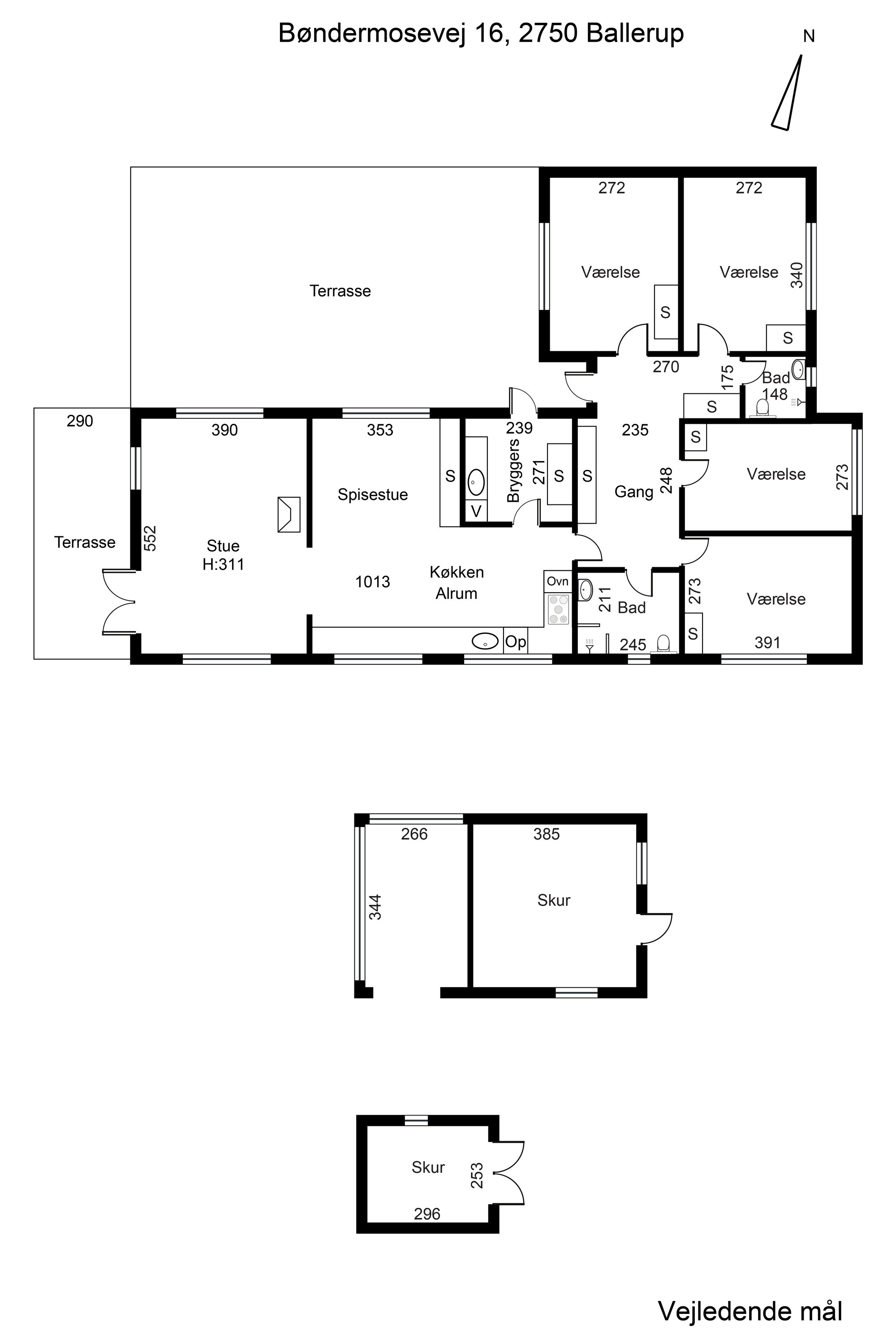 Plantegninger billede af Bøndermosevej 16, 2750 Ballerup
