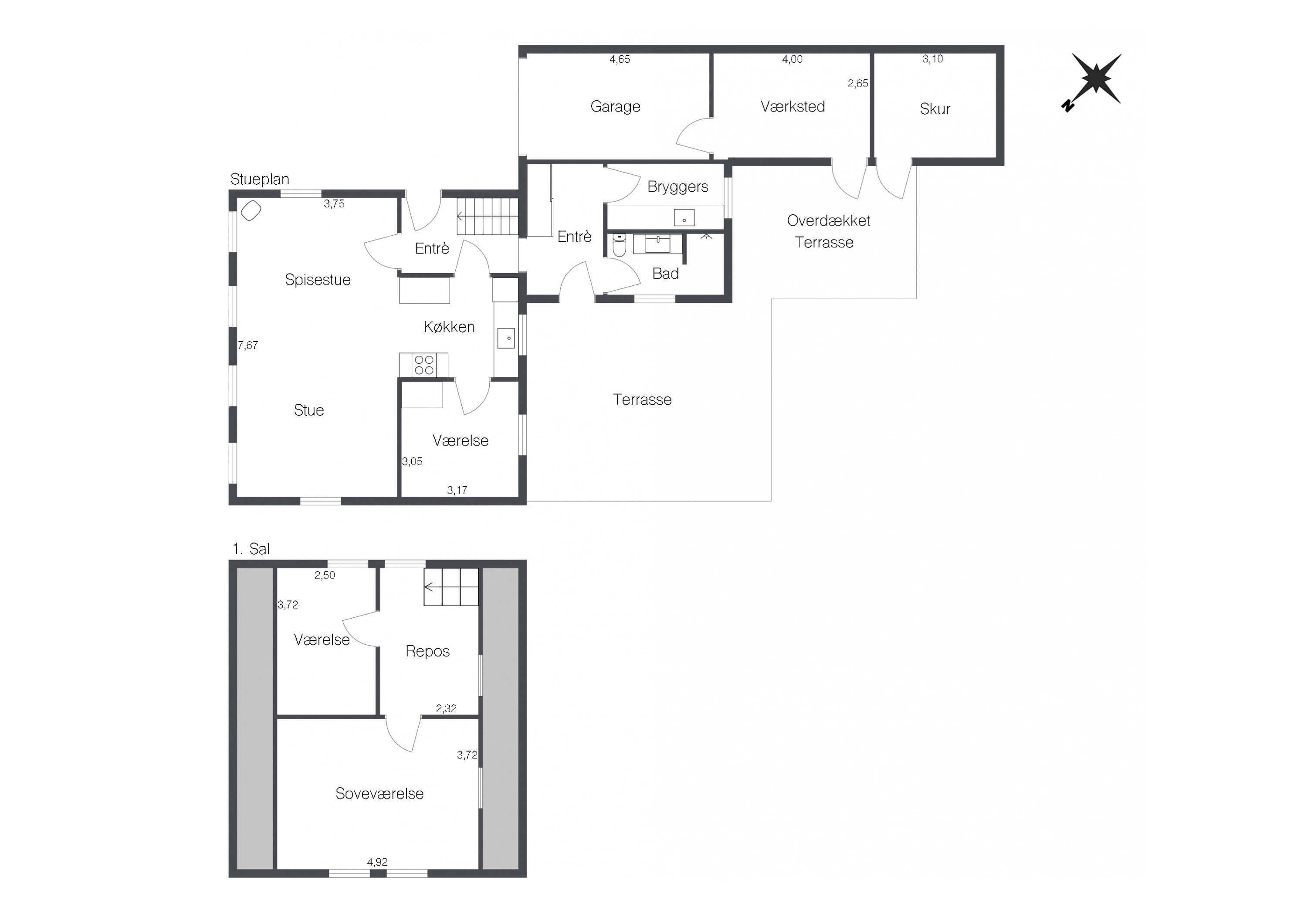 Plantegninger billede af Bredgade 140, 9830 Tårs