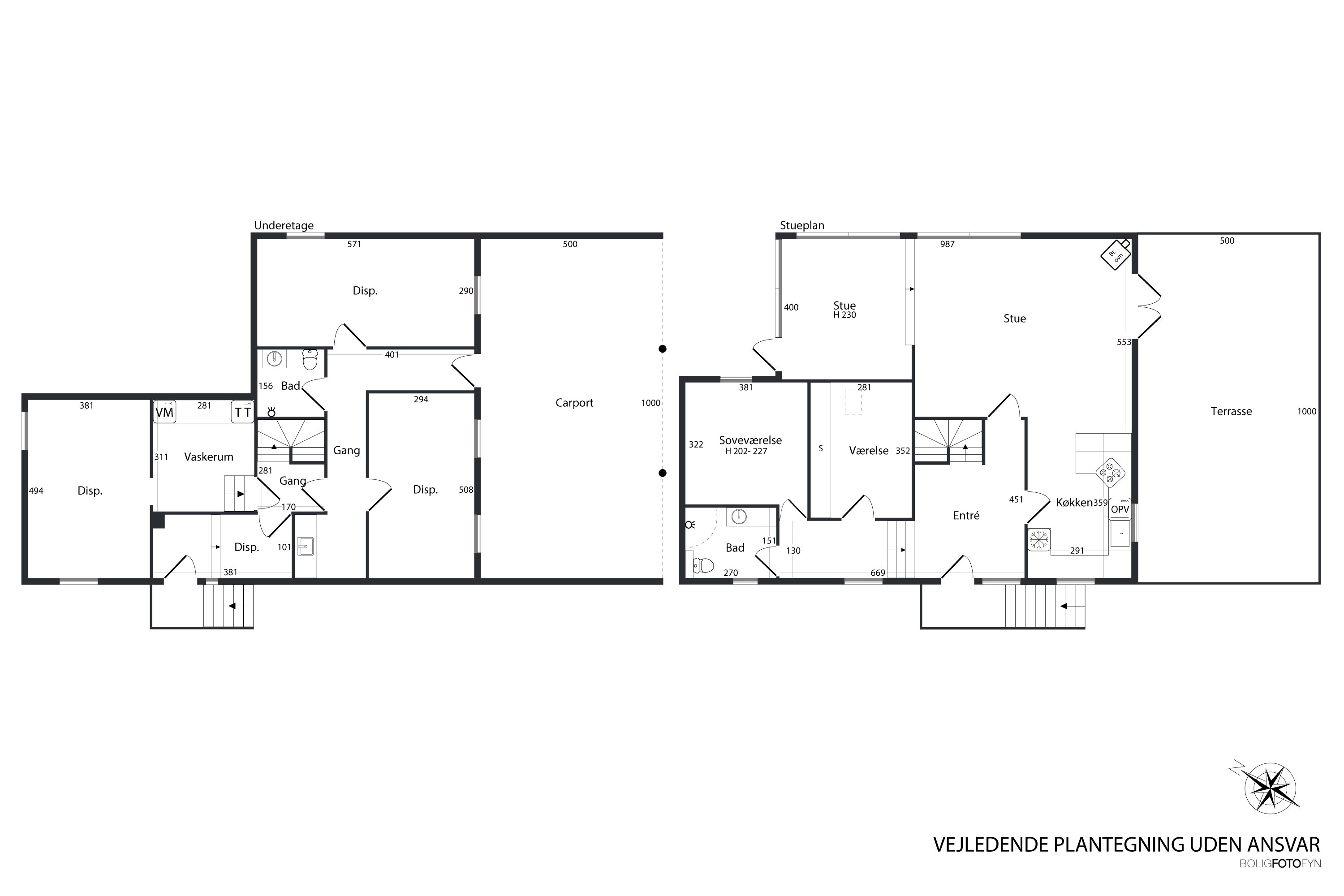 Plantegninger billede af Münstervej 31, Strib, 5500 Middelfart