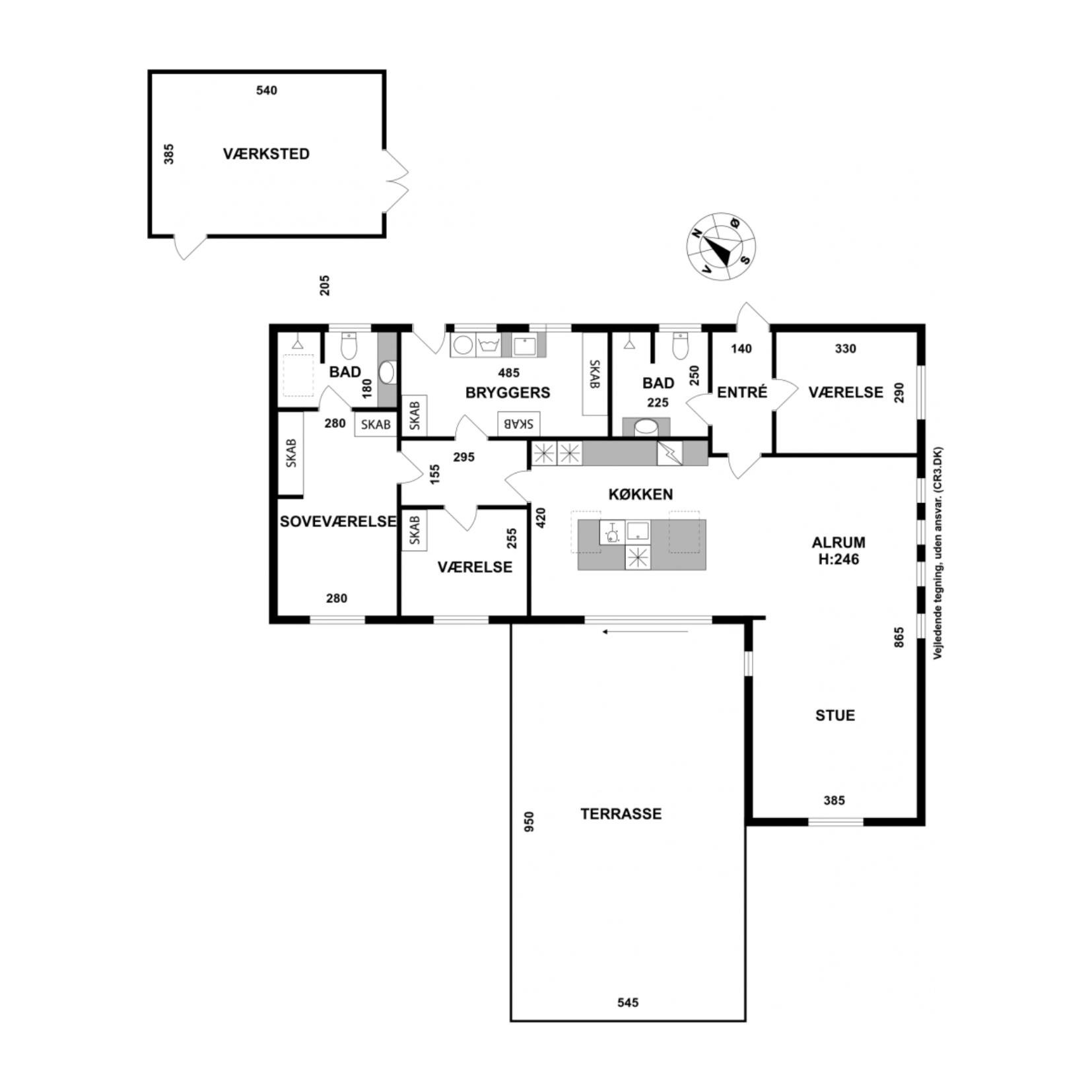 Plantegninger billede af Ådalen 12, 3400 Hillerød