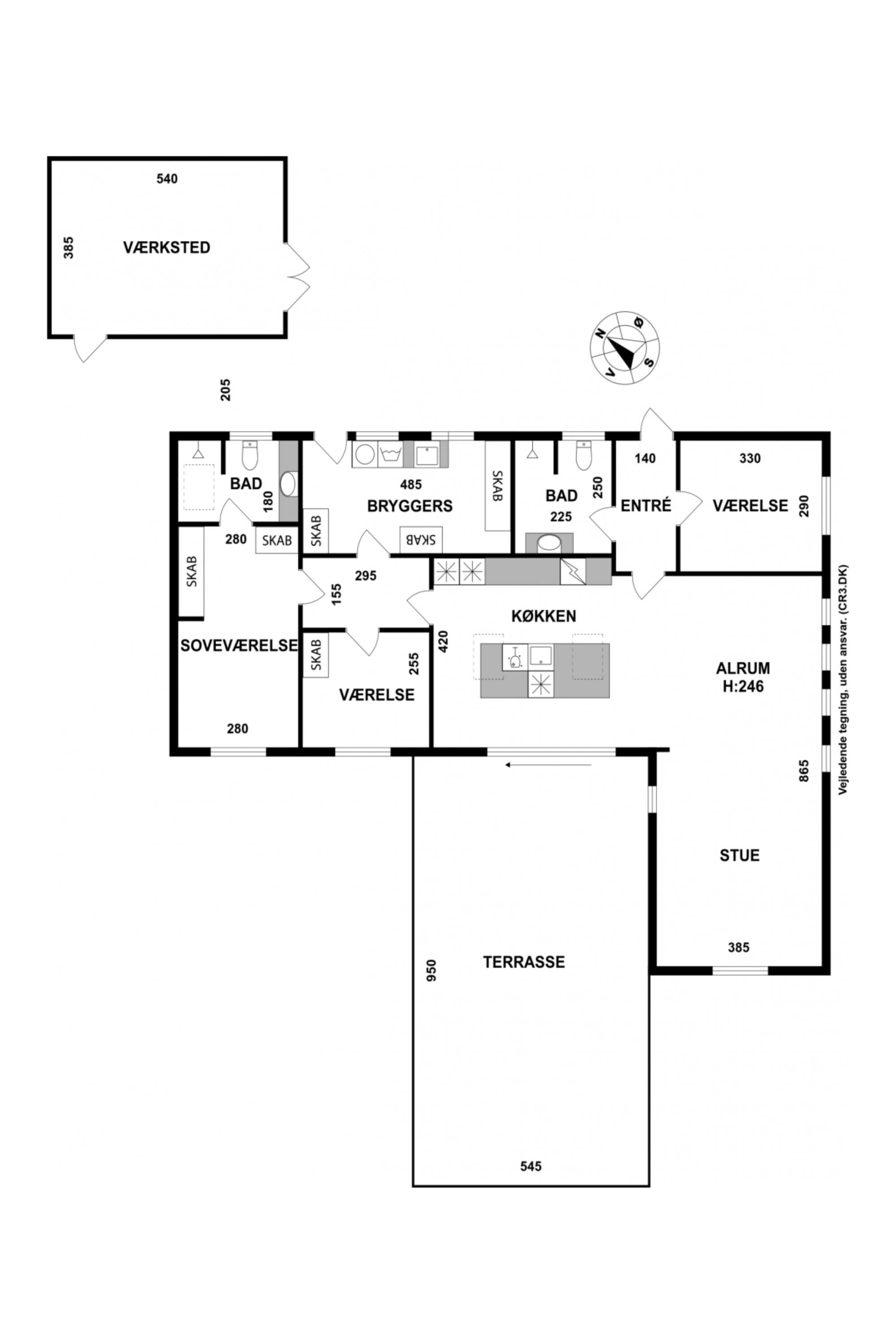 Plantegninger billede af Ådalen 12, 3400 Hillerød