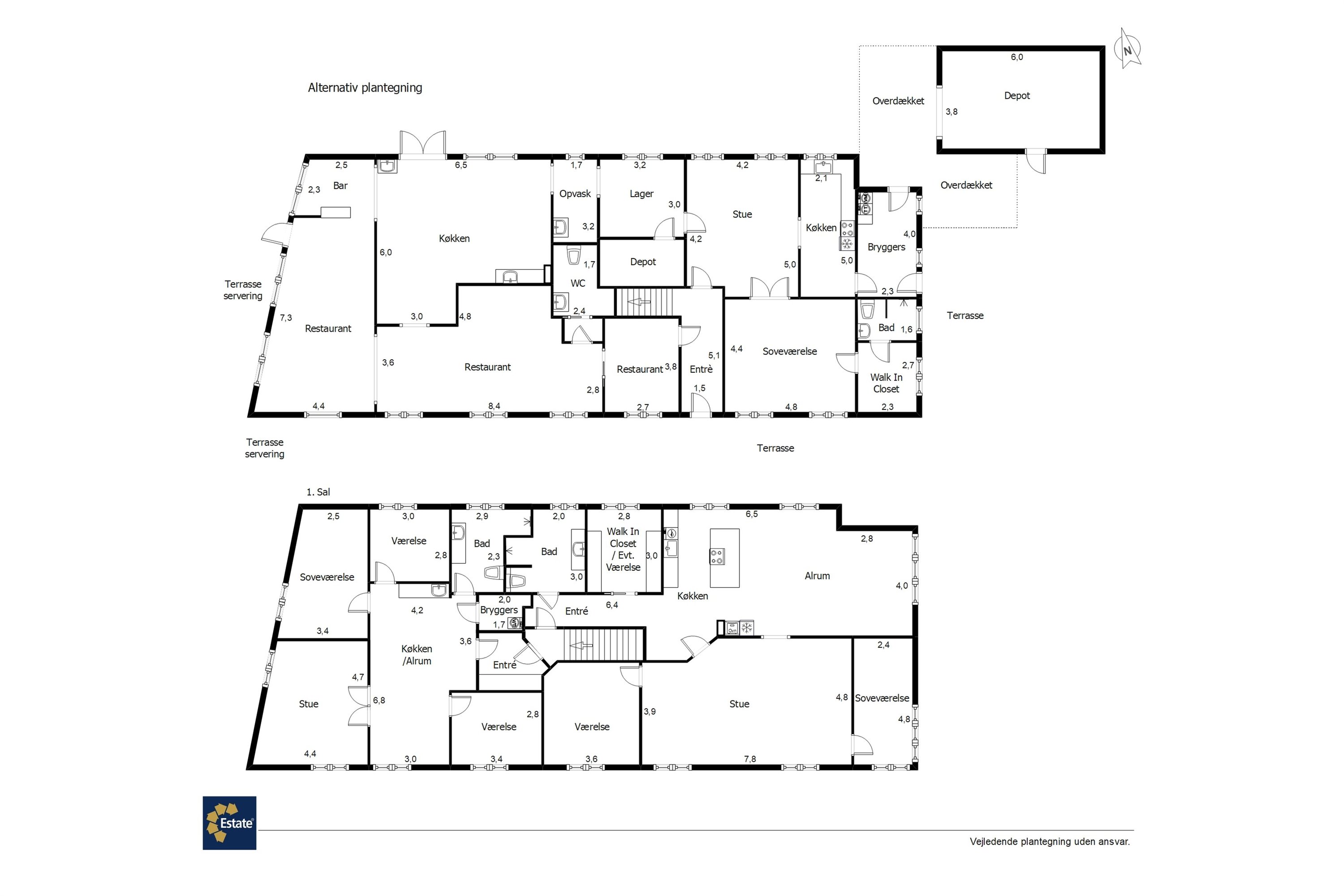 Plantegninger billede af Hovedgaden 90, Nordby, 6720 Fanø