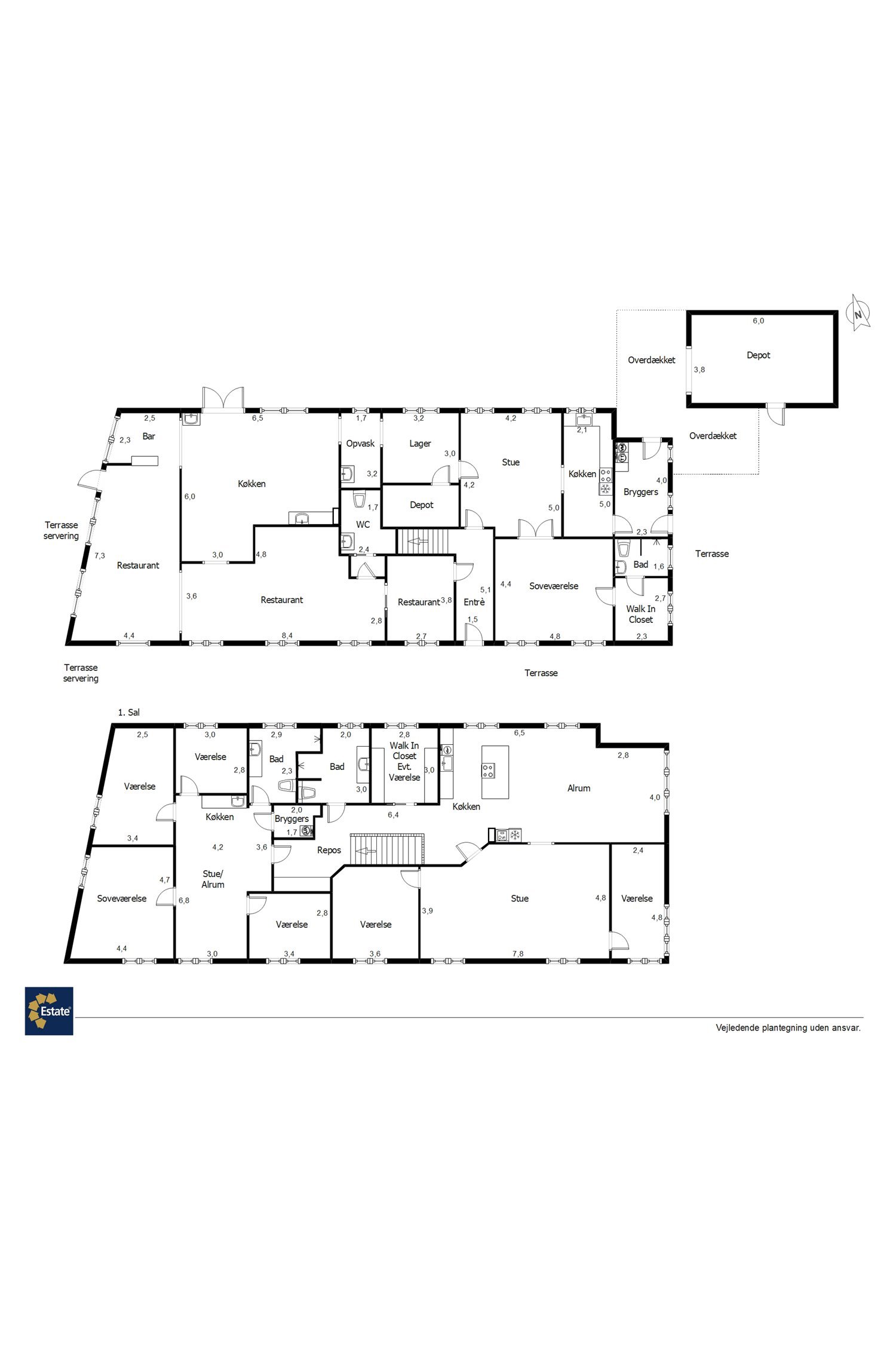 Plantegninger billede af Hovedgaden 90, Nordby, 6720 Fanø