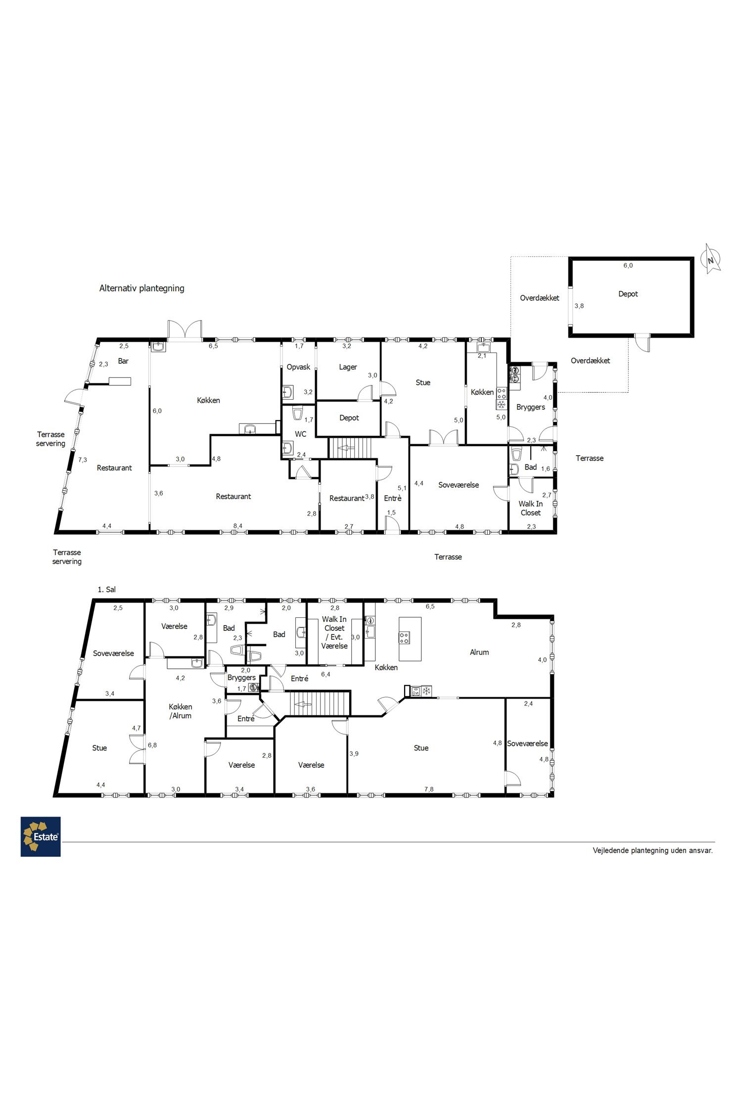 Plantegninger billede af Hovedgaden 90, Nordby, 6720 Fanø