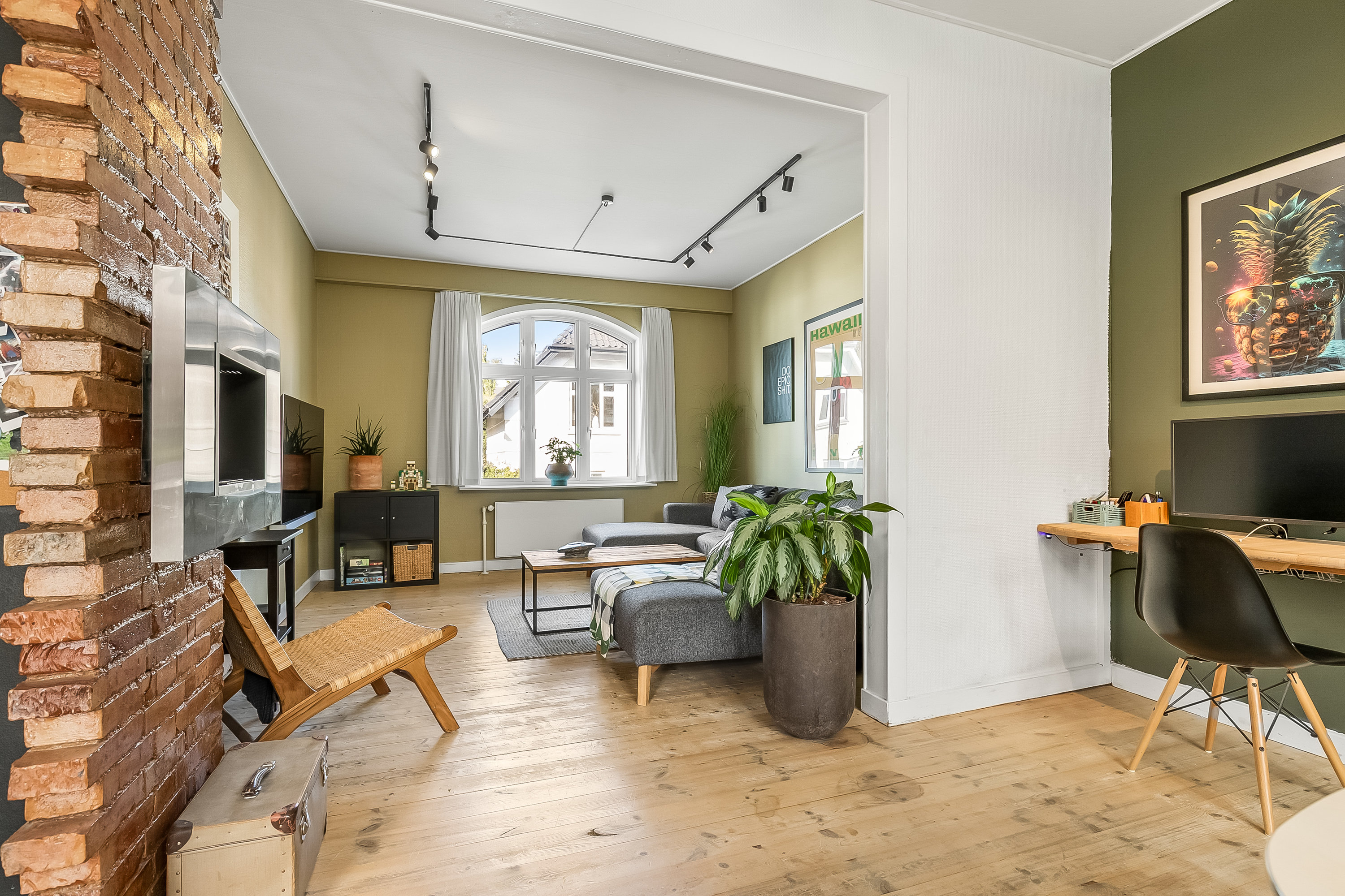 Fremhævet stue billede i fuldskærmstilstand. Billede af Piledamsvej 17, 6000 Kolding