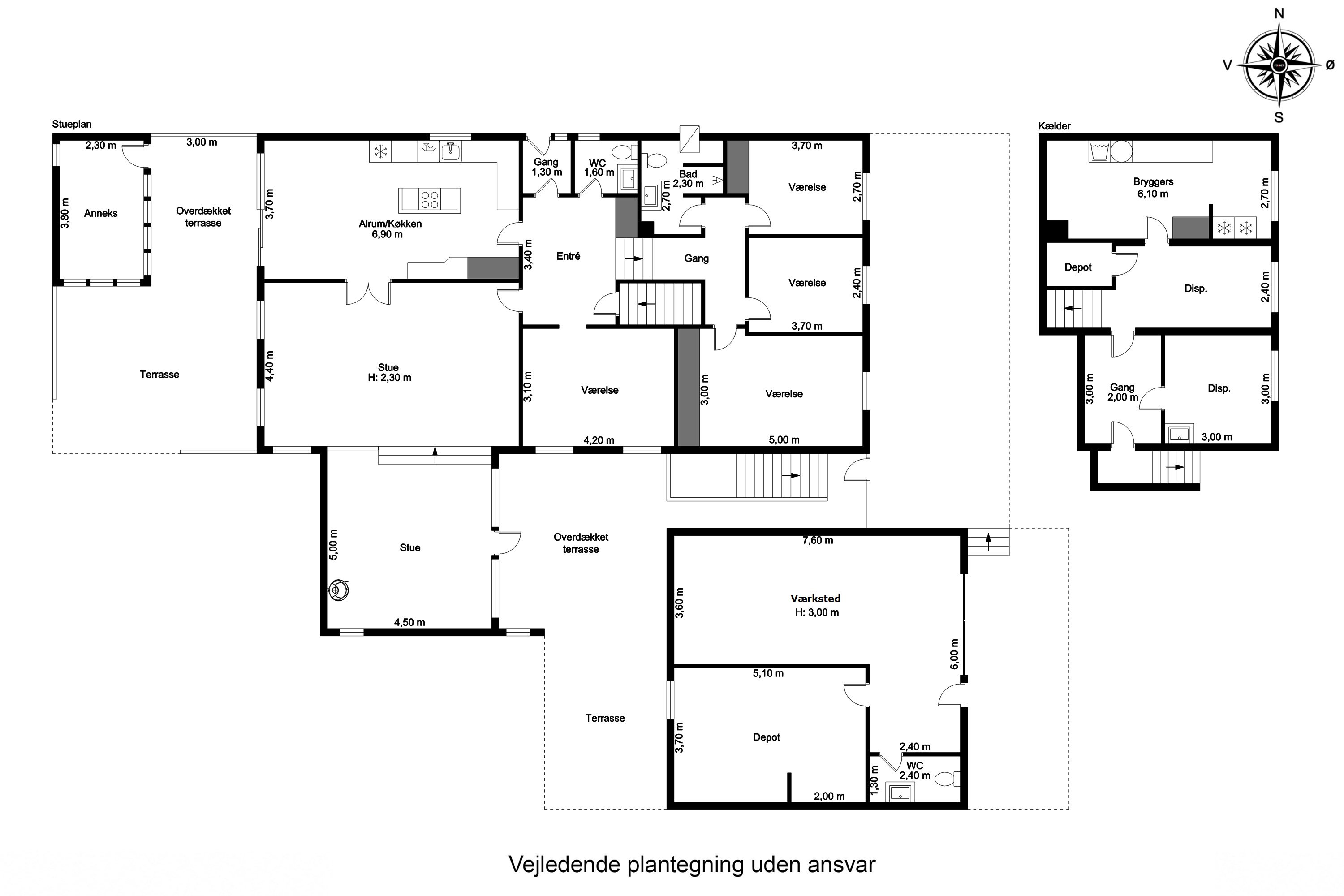Plantegninger billede af Tvedvej 129A, Tved, 5700 Svendborg