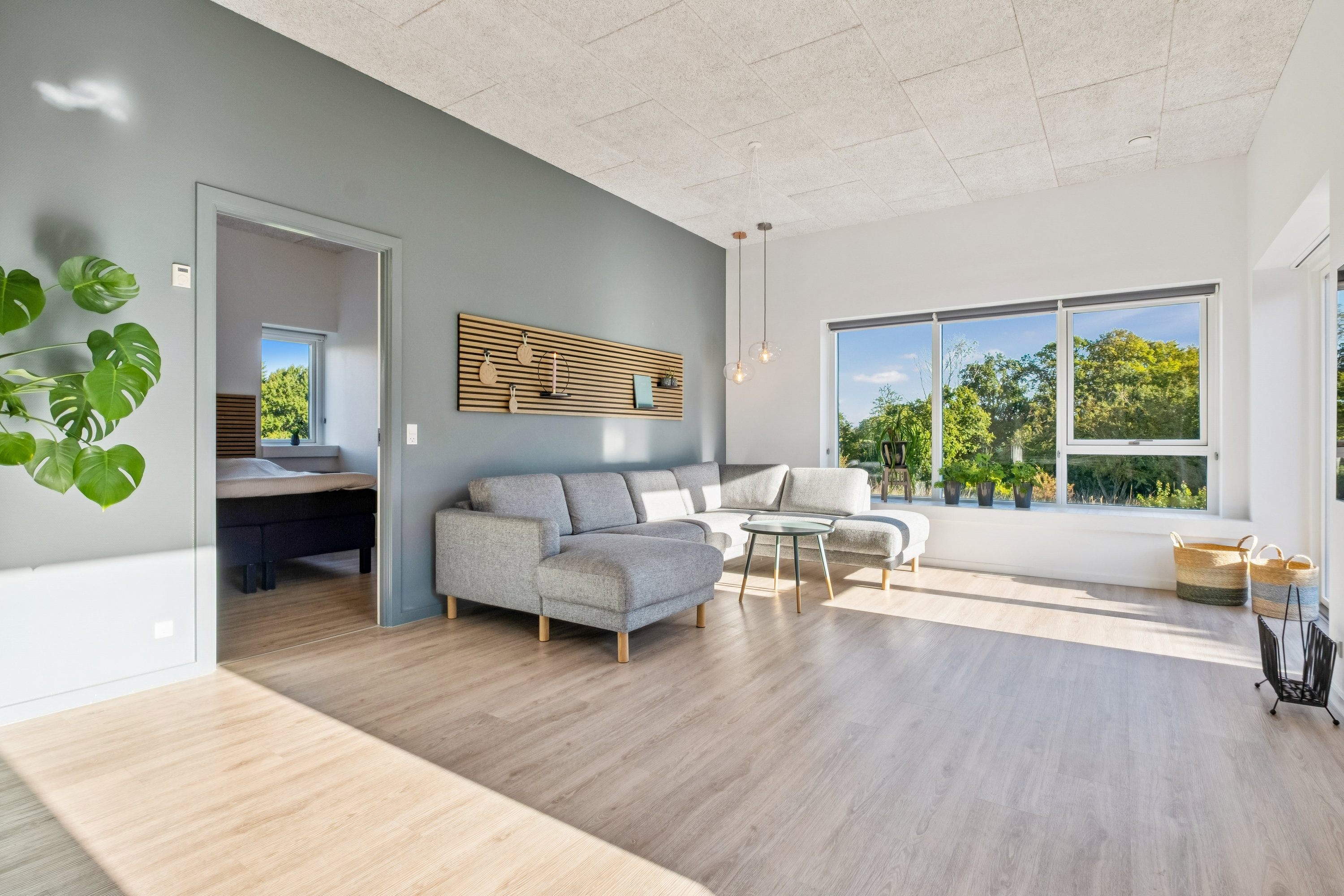 Fremhævet stue billede i fuldskærmstilstand. Billede af Hegnet 20, Lund, 8700 Horsens