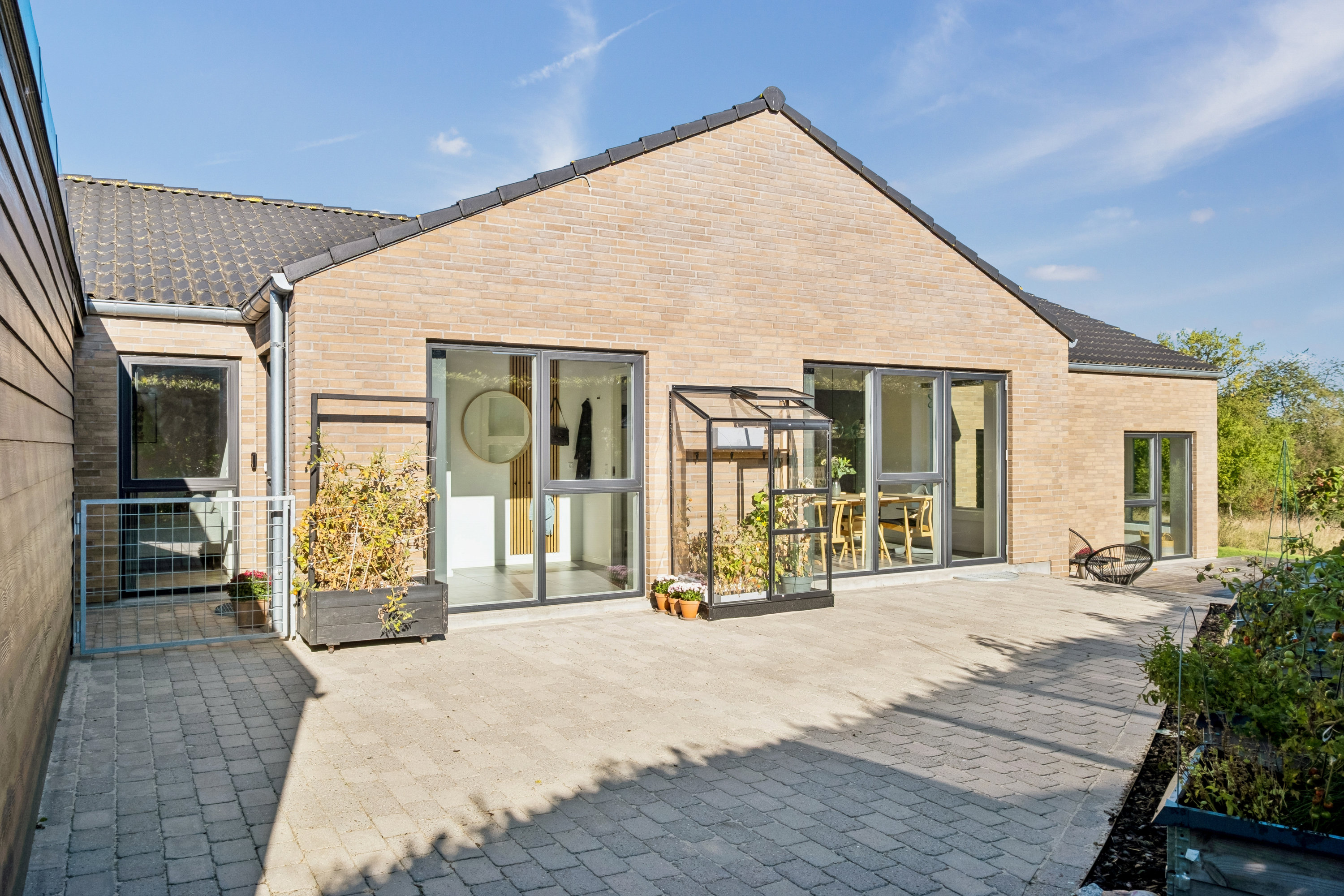 Fremhævet terrasse billede i fuldskærmstilstand. Billede af Hegnet 20, Lund, 8700 Horsens