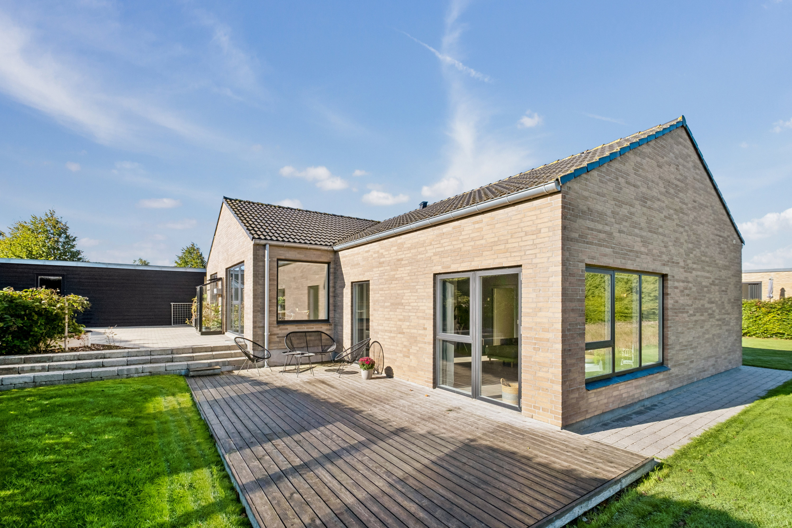 Fremhævet terrasse billede i fuldskærmstilstand. Billede af Hegnet 20, Lund, 8700 Horsens