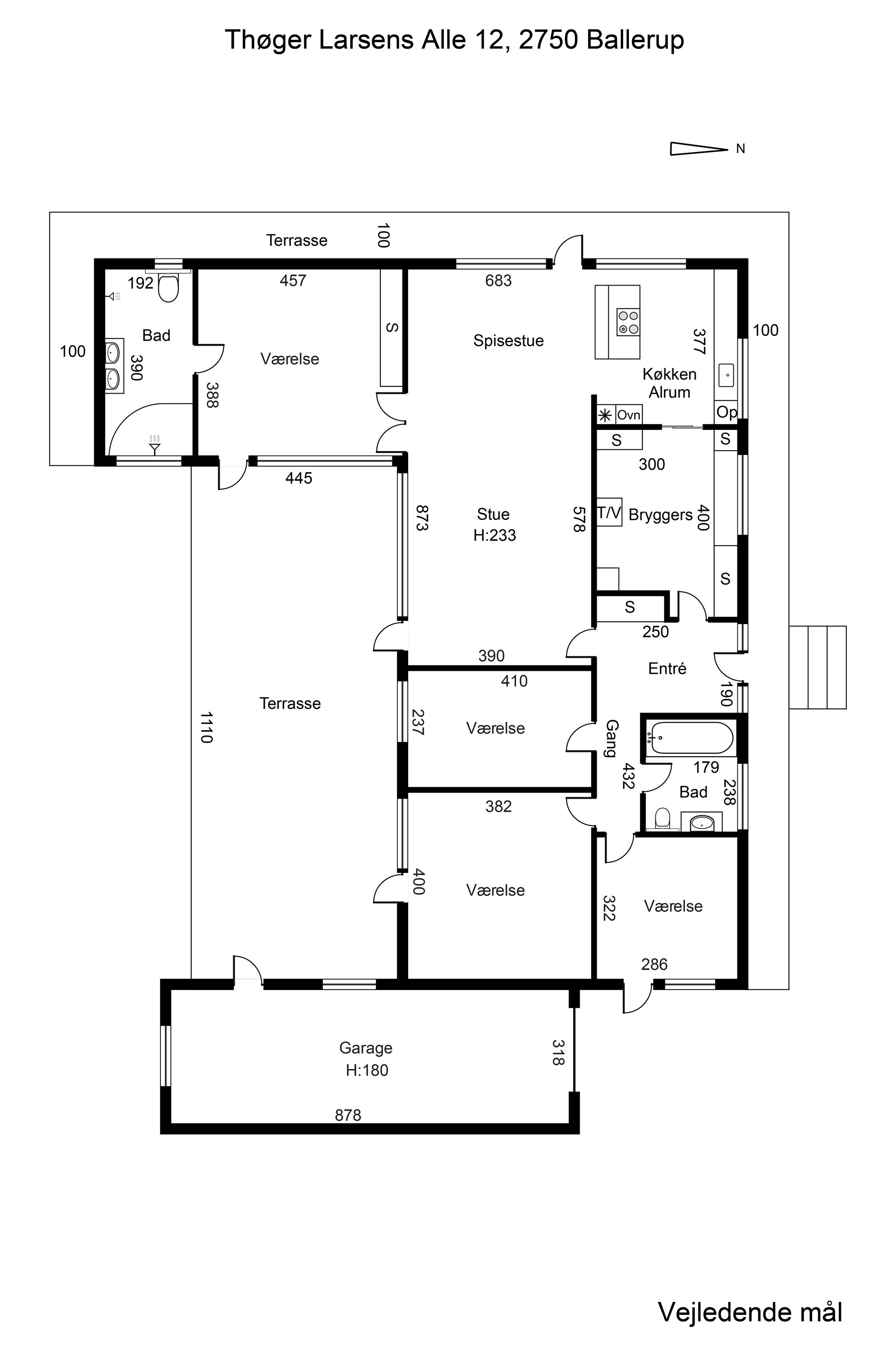 Plantegninger billede af Thøger Larsens Alle 12, 2750 Ballerup