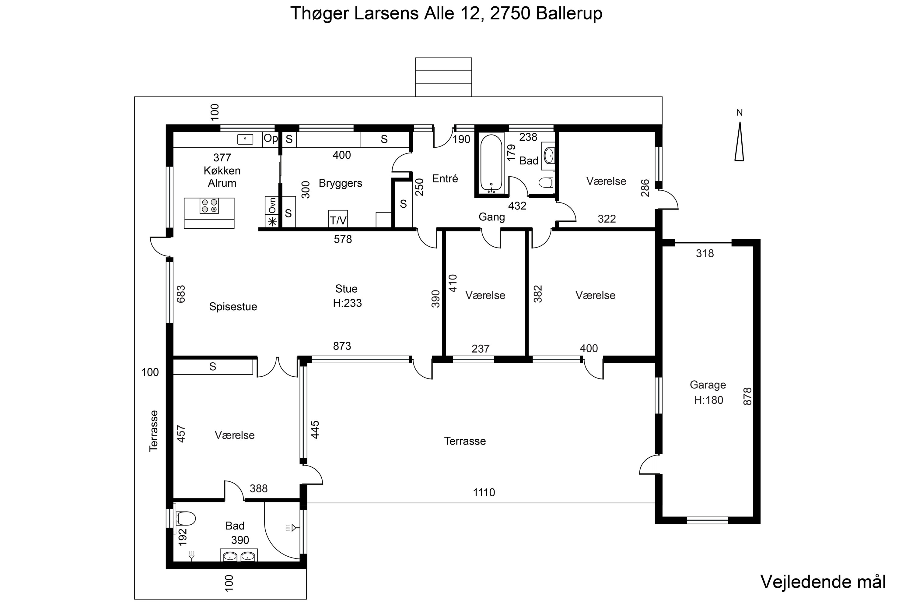 Plantegninger billede af Thøger Larsens Alle 12, 2750 Ballerup
