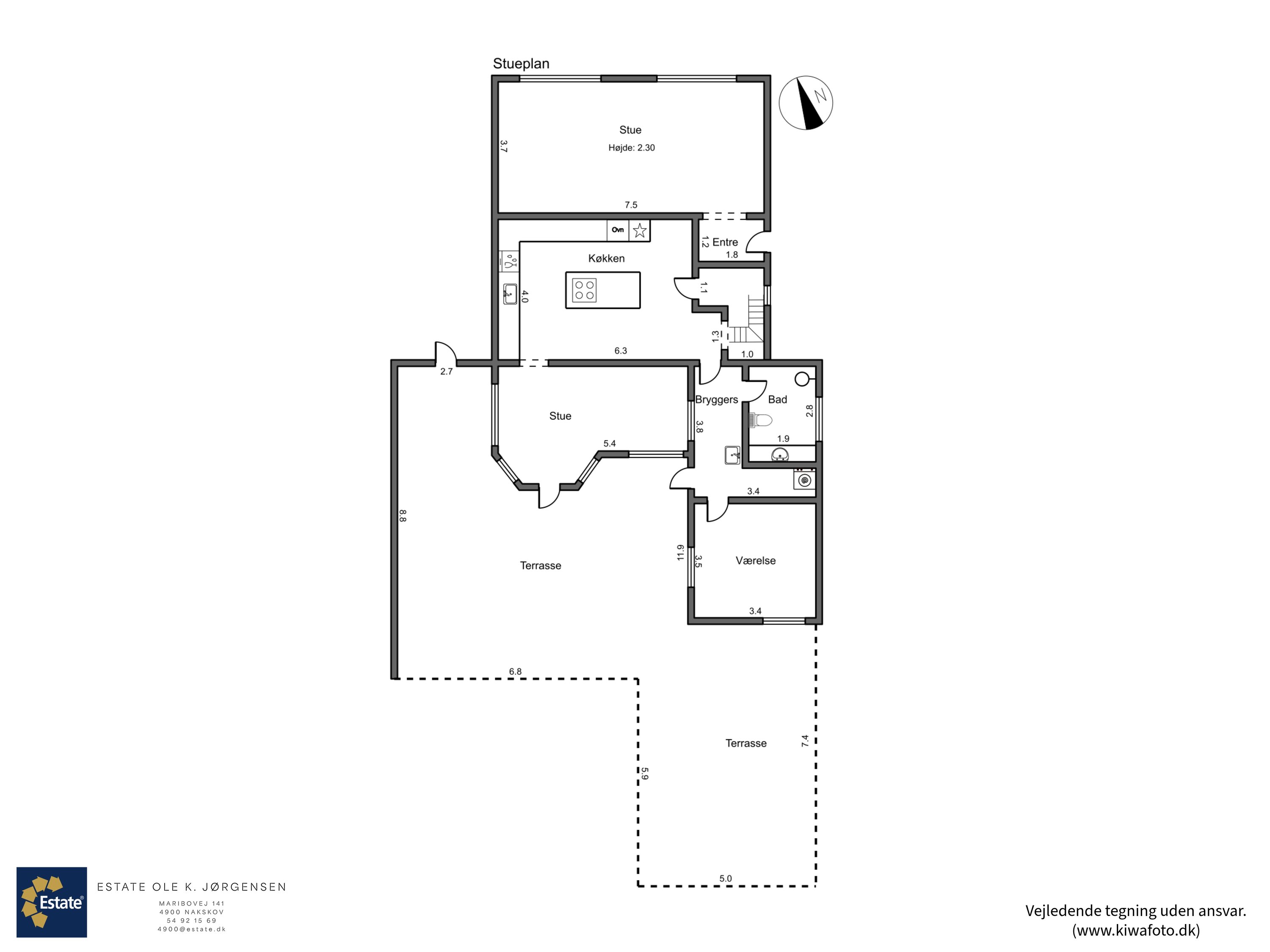 Plantegninger billede af Lavendelvej 23, 4900 Nakskov