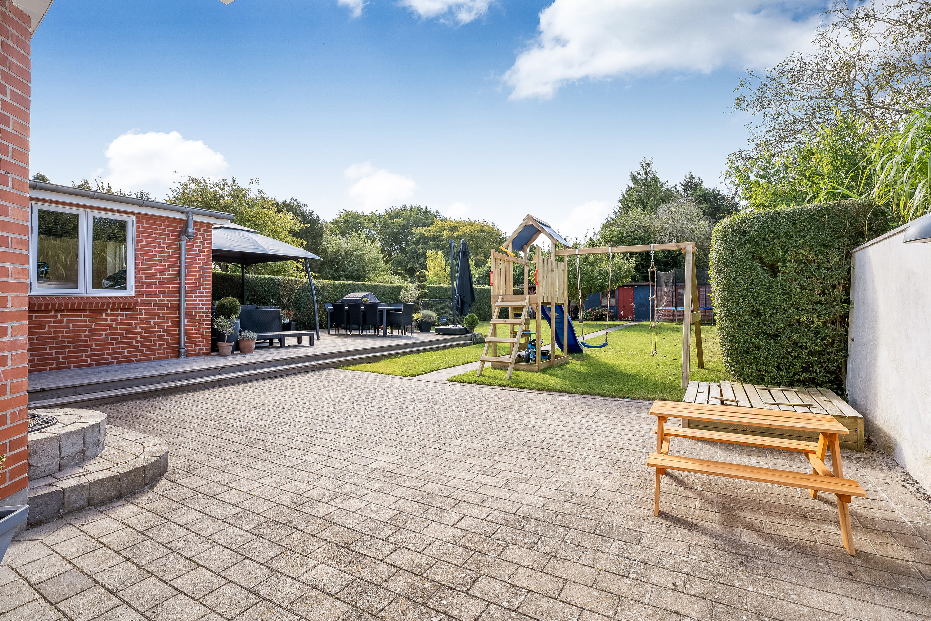 Fremhævet terrasse billede i fuldskærmstilstand. Billede af Lavendelvej 23, 4900 Nakskov