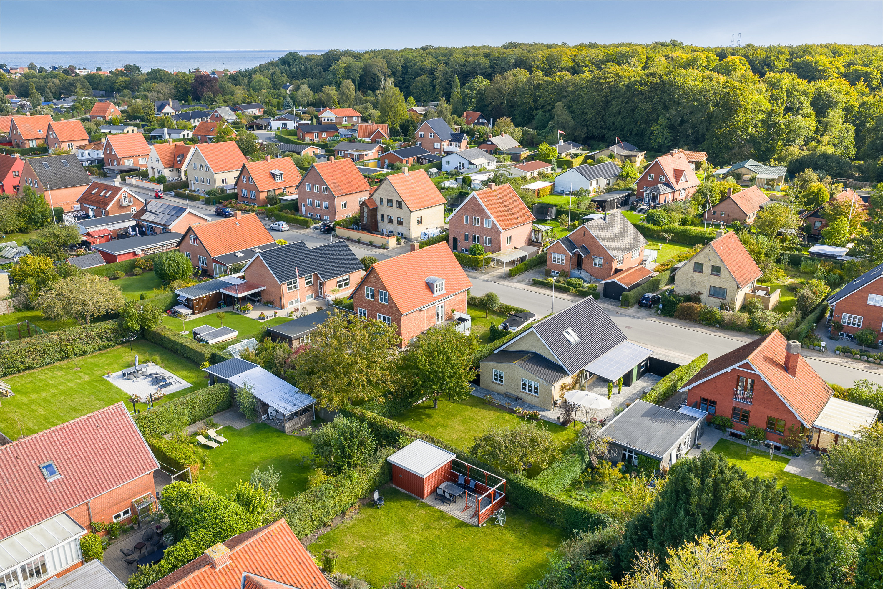 Fremhævet luftfoto billede i fuldskærmstilstand. Billede af Aldershvilevej 37, 5800 Nyborg