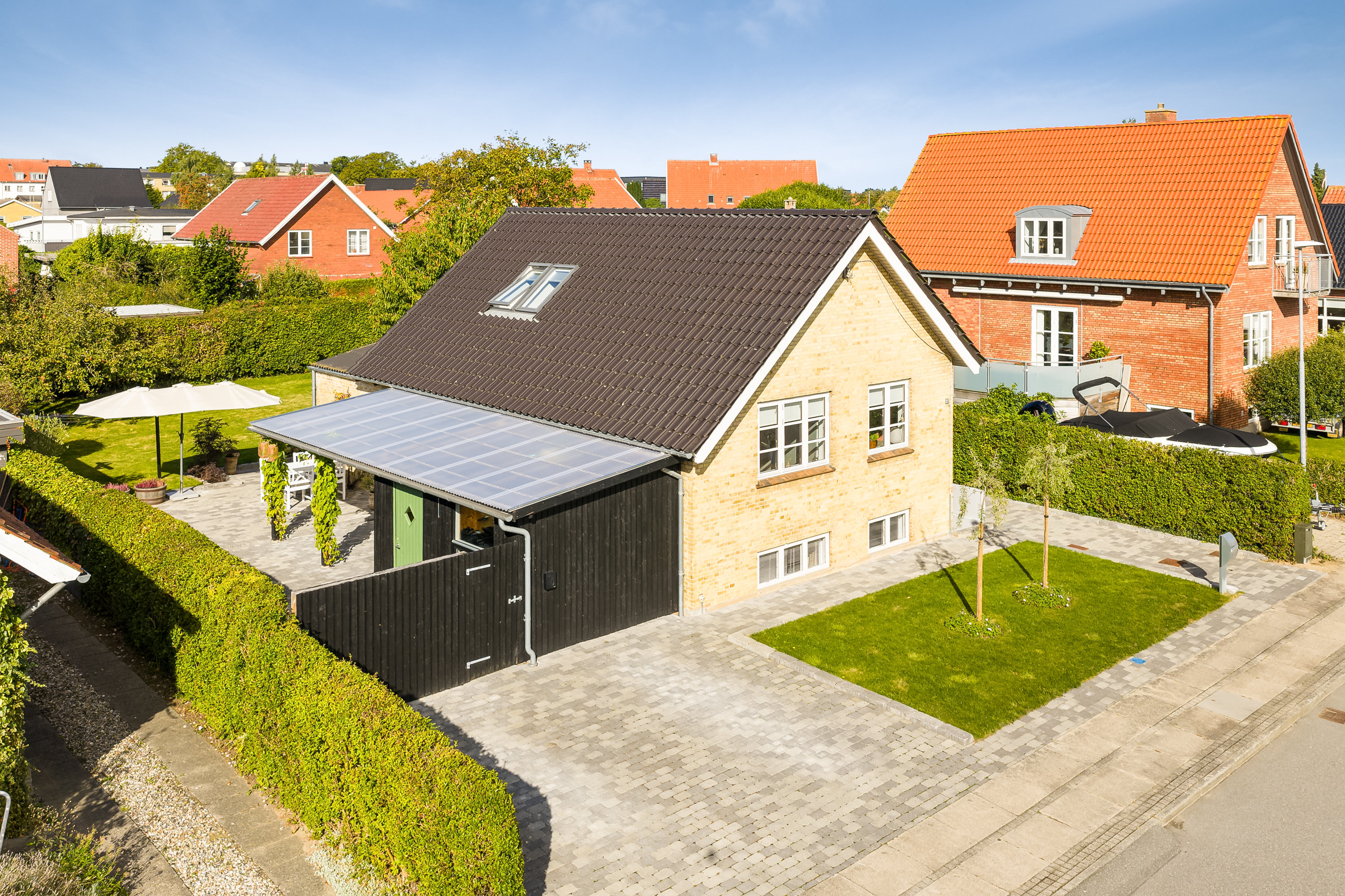 Villa: Facade på Aldershvilevej 37, 5800 Nyborg