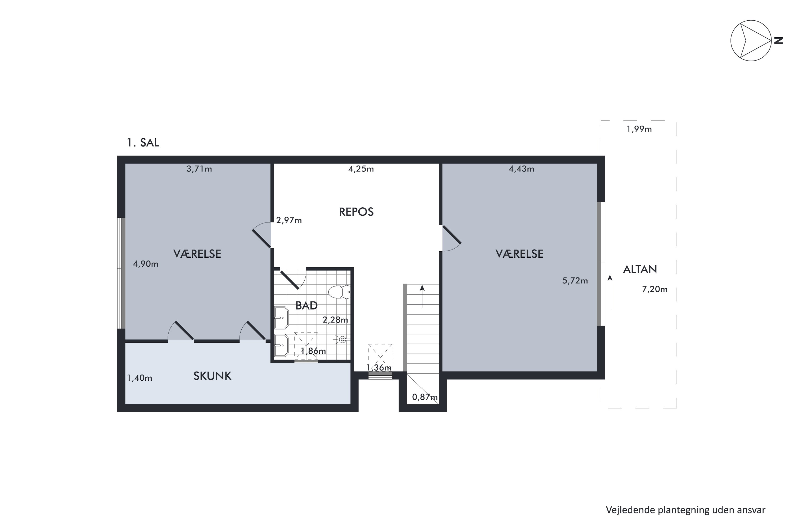 Plantegninger billede af Værebrovej 65, 2880 Bagsværd