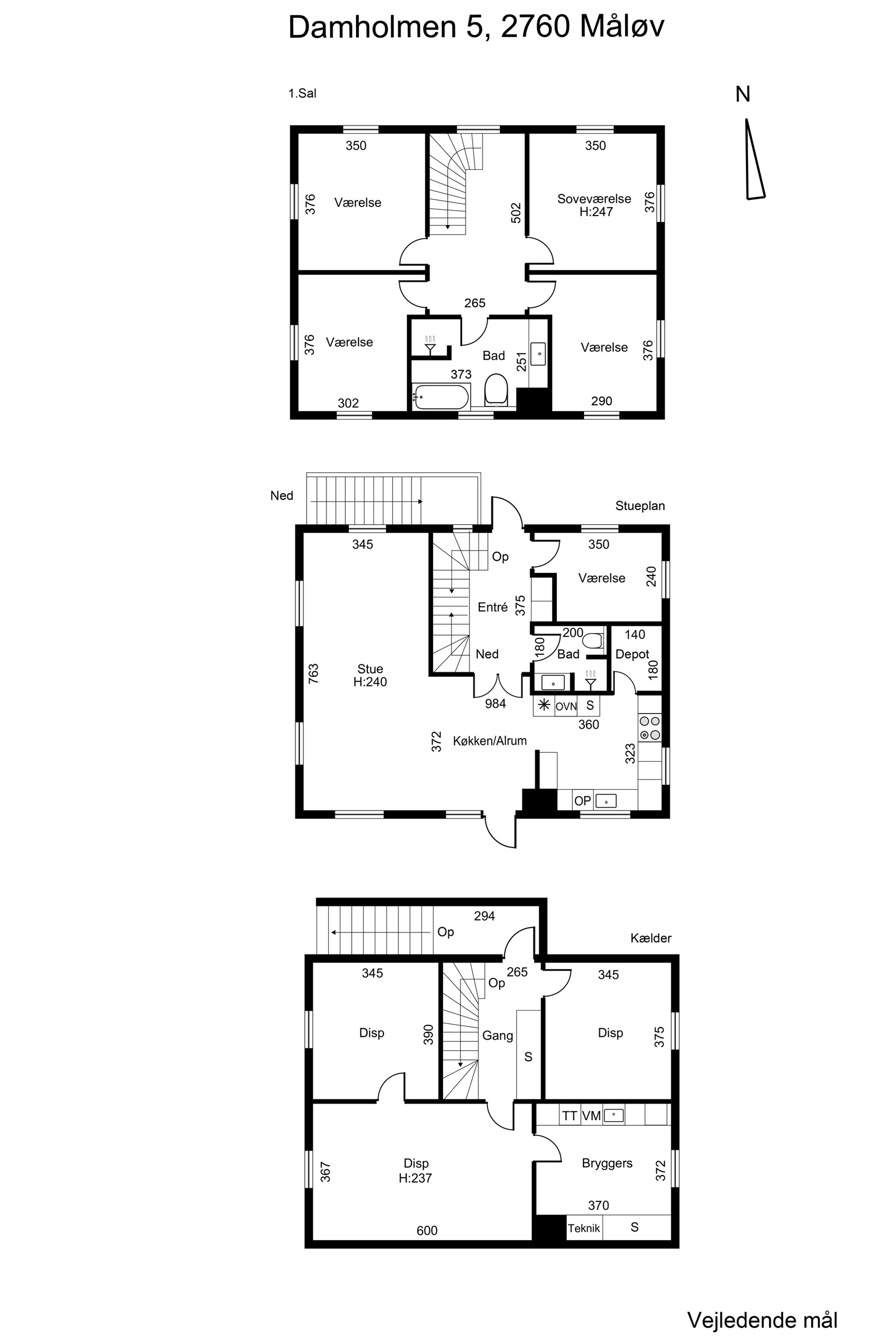 Plantegninger billede af Damholmen 5, 2760 Måløv