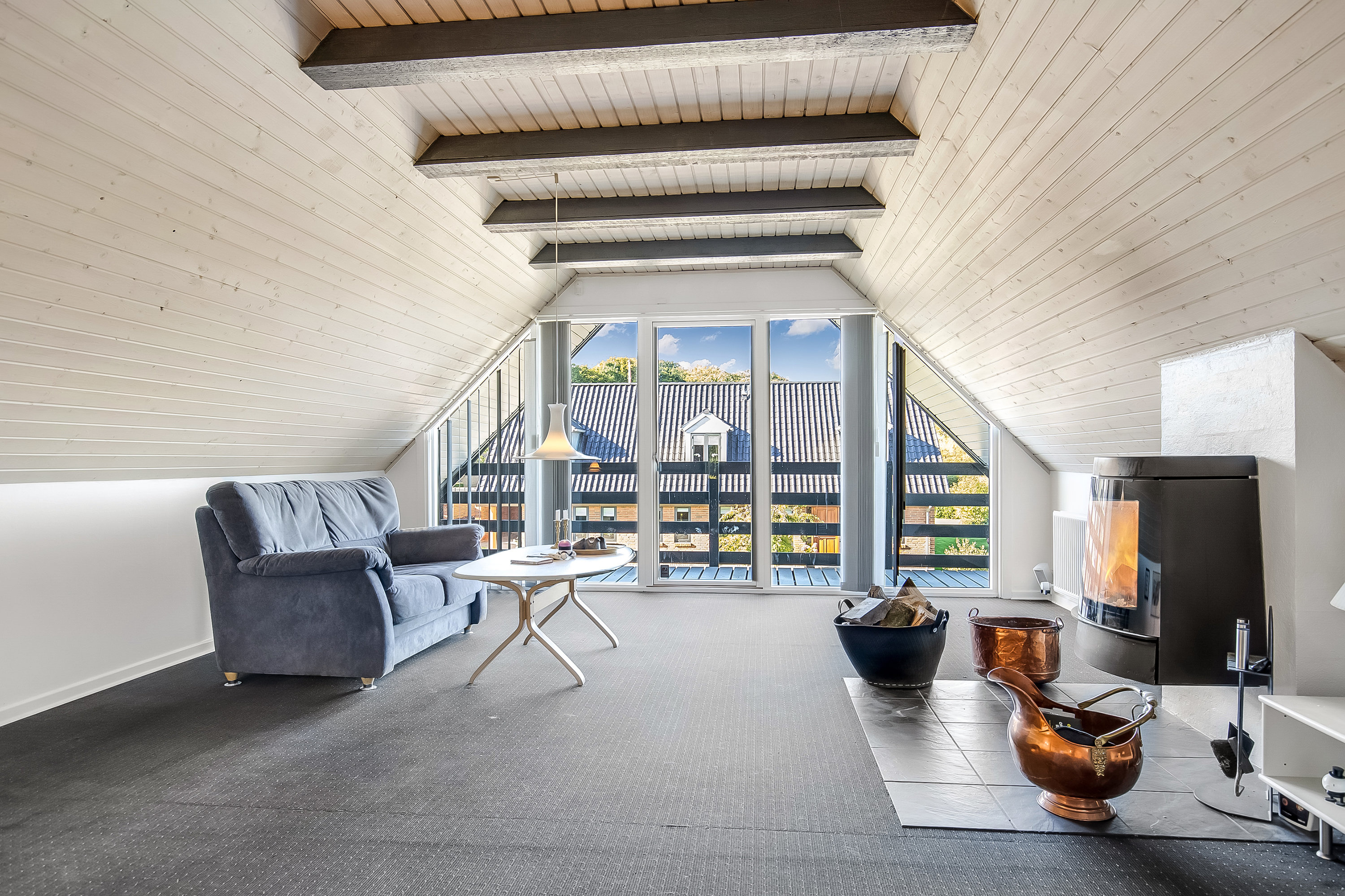 Fremhævet stue billede i fuldskærmstilstand. Billede af Hesselkær 50, 7100 Vejle