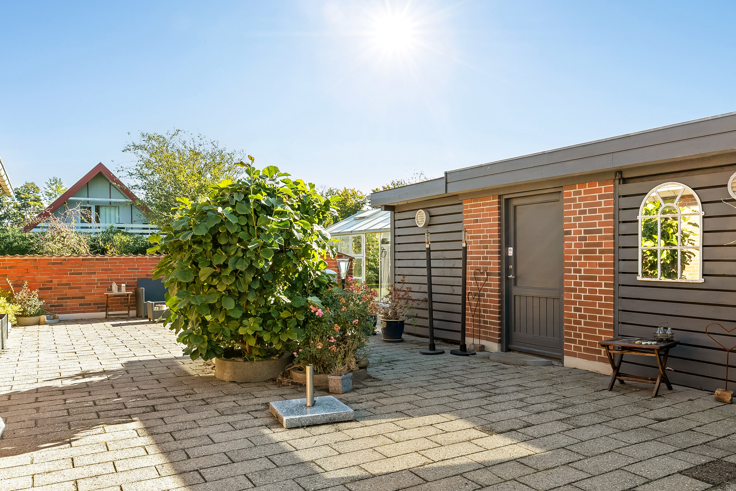 Fremhævet terrasse billede i fuldskærmstilstand. Billede af Hesselkær 50, 7100 Vejle