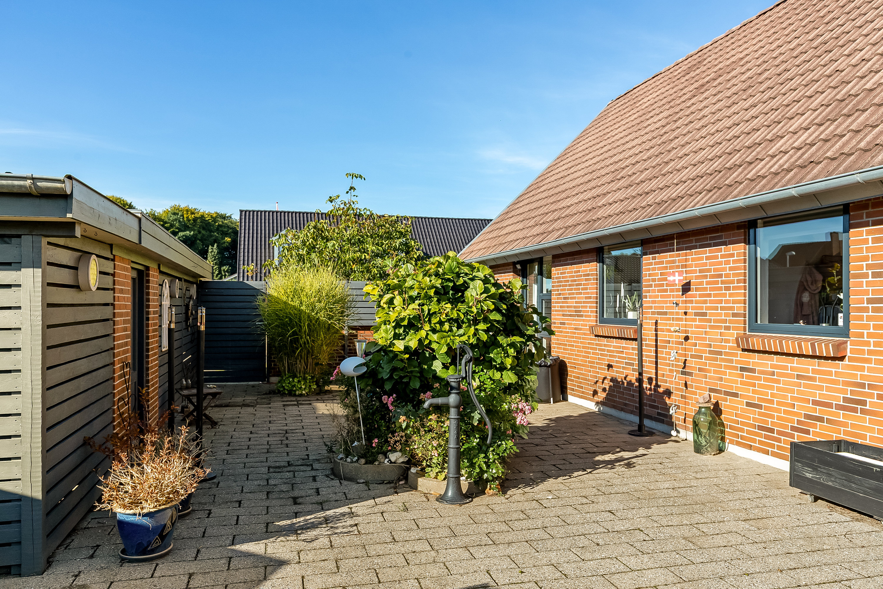 Fremhævet terrasse billede i fuldskærmstilstand. Billede af Hesselkær 50, 7100 Vejle