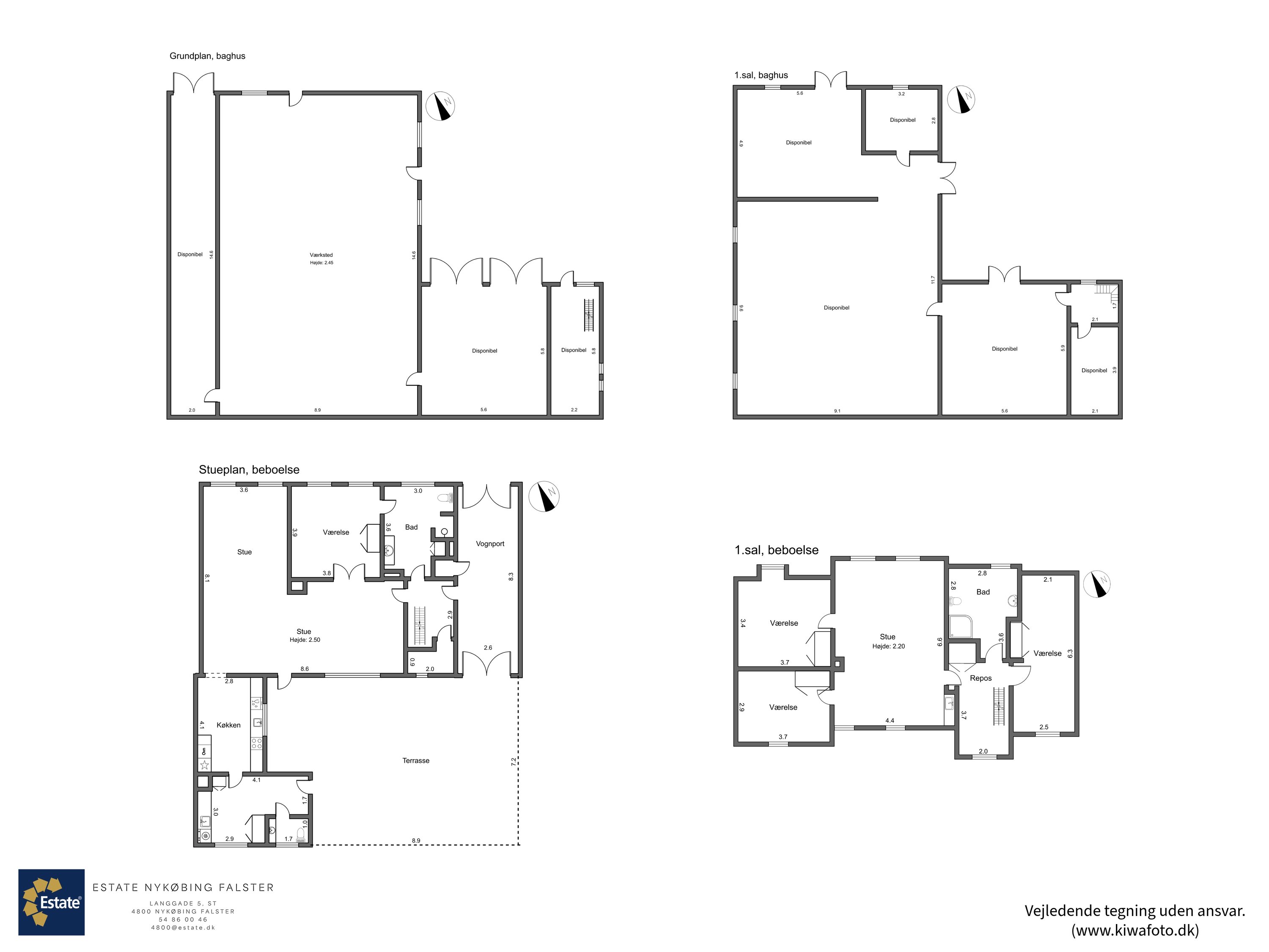 Plantegninger billede af Nørregade 8, 4800 Nykøbing F