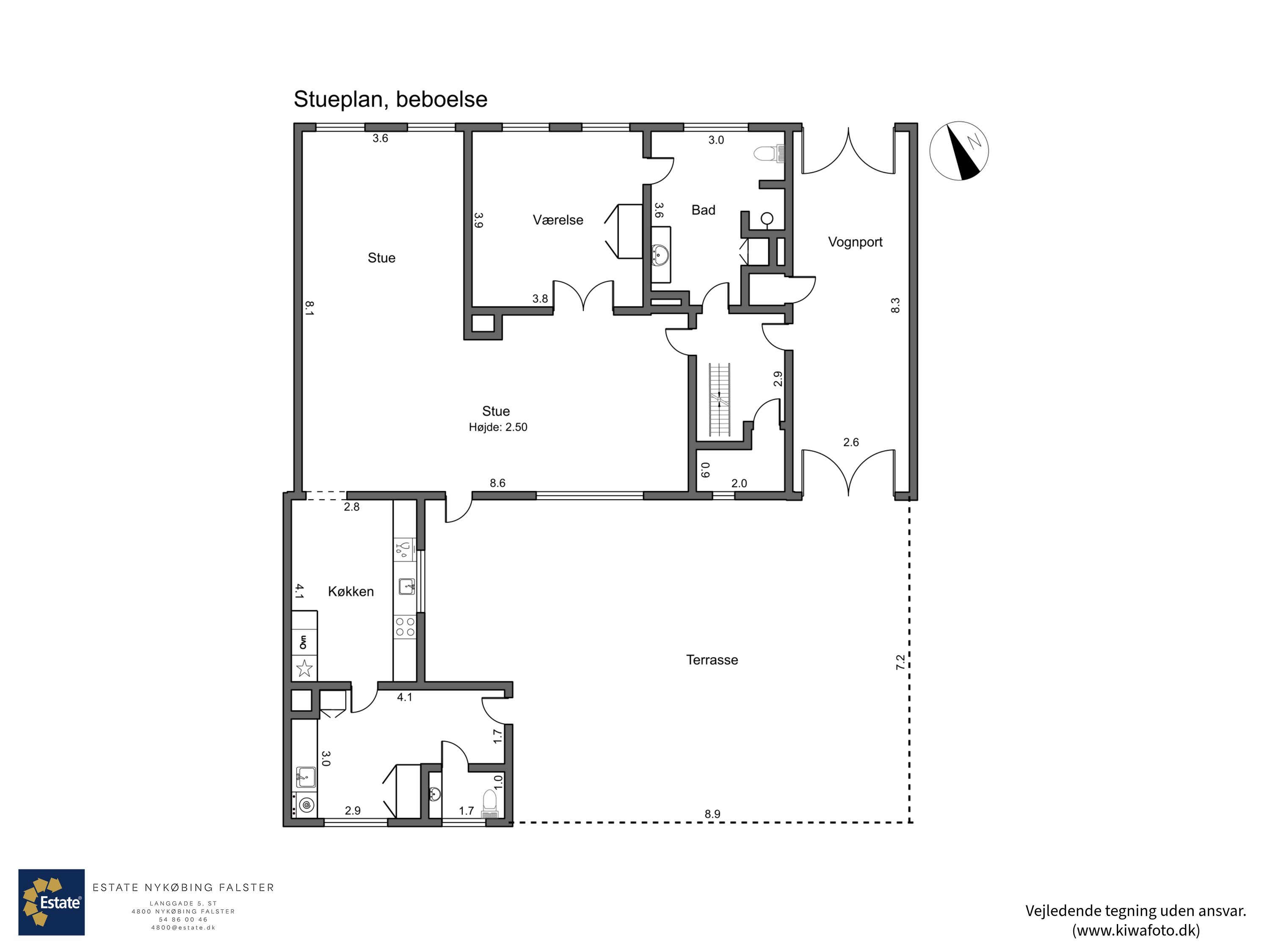 Plantegninger billede af Nørregade 8, 4800 Nykøbing F