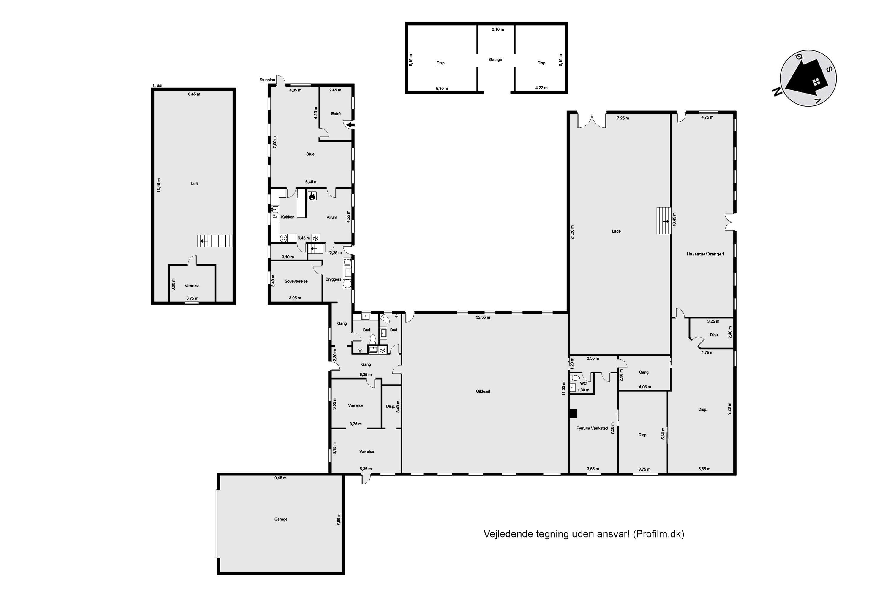 Plantegninger billede af Tjørnevej 16, 7540 Haderup