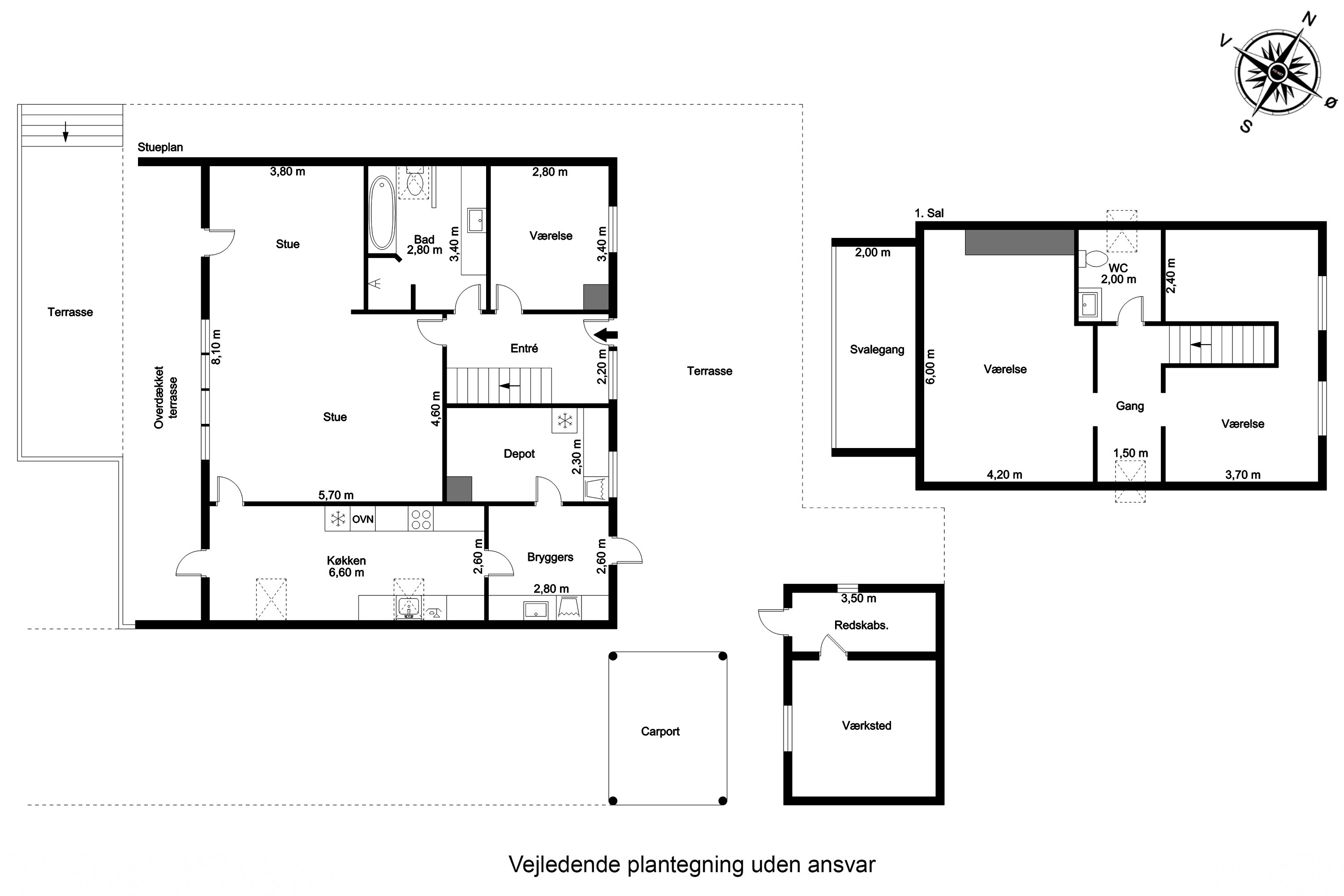 Plantegninger billede af Troldeskovvej 17, 5700 Svendborg