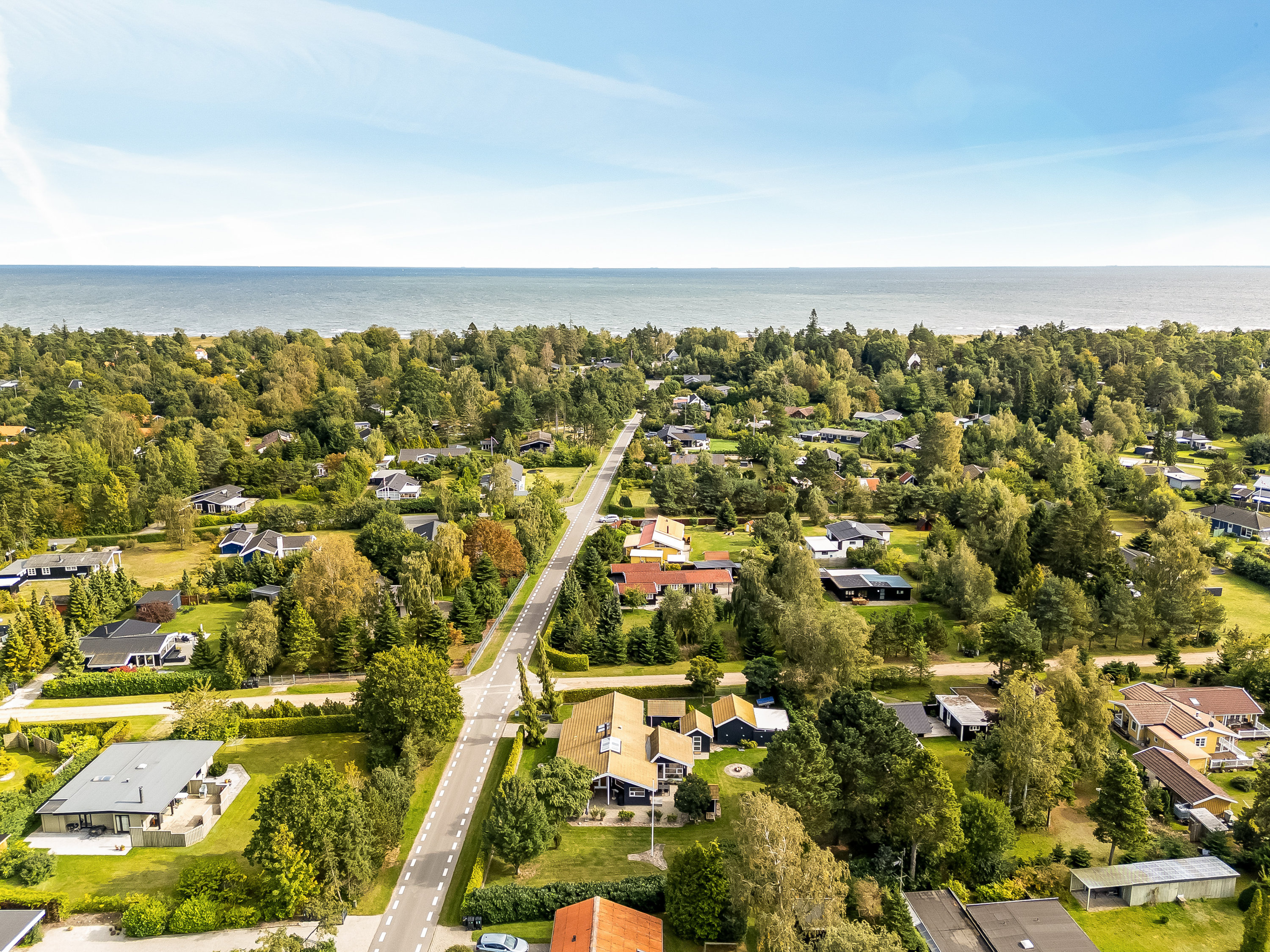 Fritidshus: Luftfoto på Mælkebøttevej 27, 4873 Væggerløse