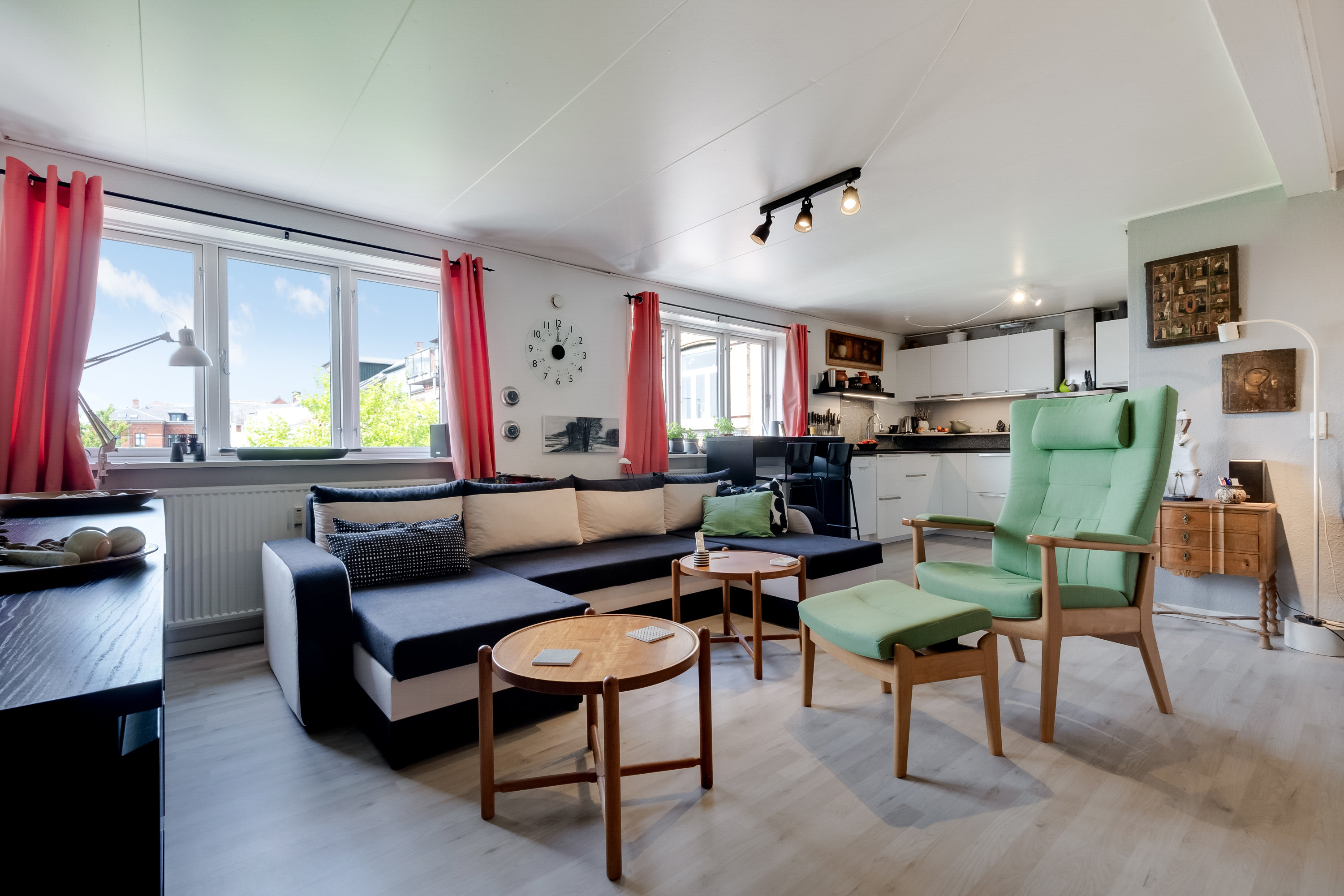 Fremhævet stue billede i fuldskærmstilstand. Billede af Østervoldgade 56B, 1. tv., 5800 Nyborg