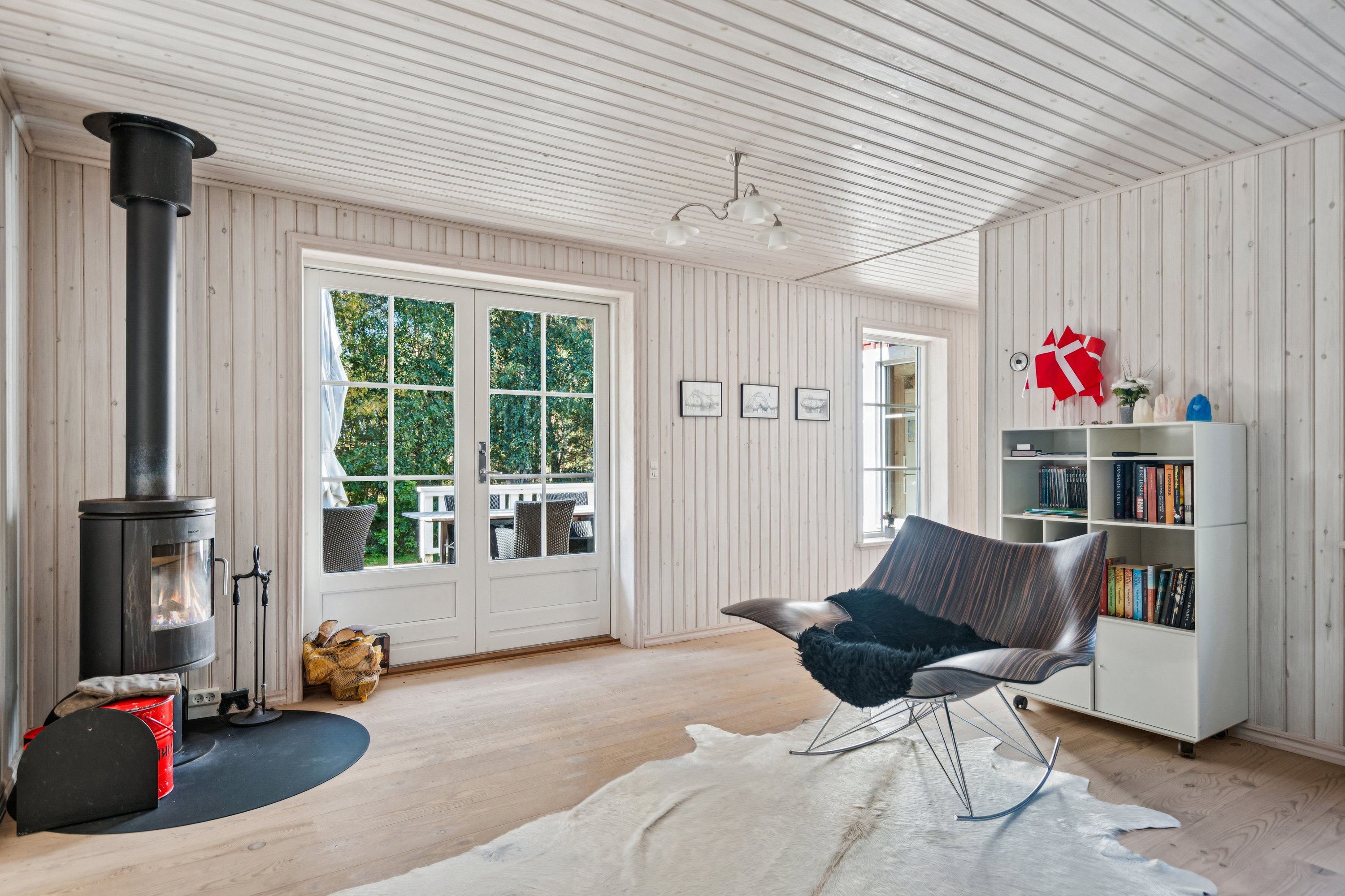 Fremhævet stue billede i fuldskærmstilstand. Billede af Blåmejsevej 7, Østerby, 9940 Læsø