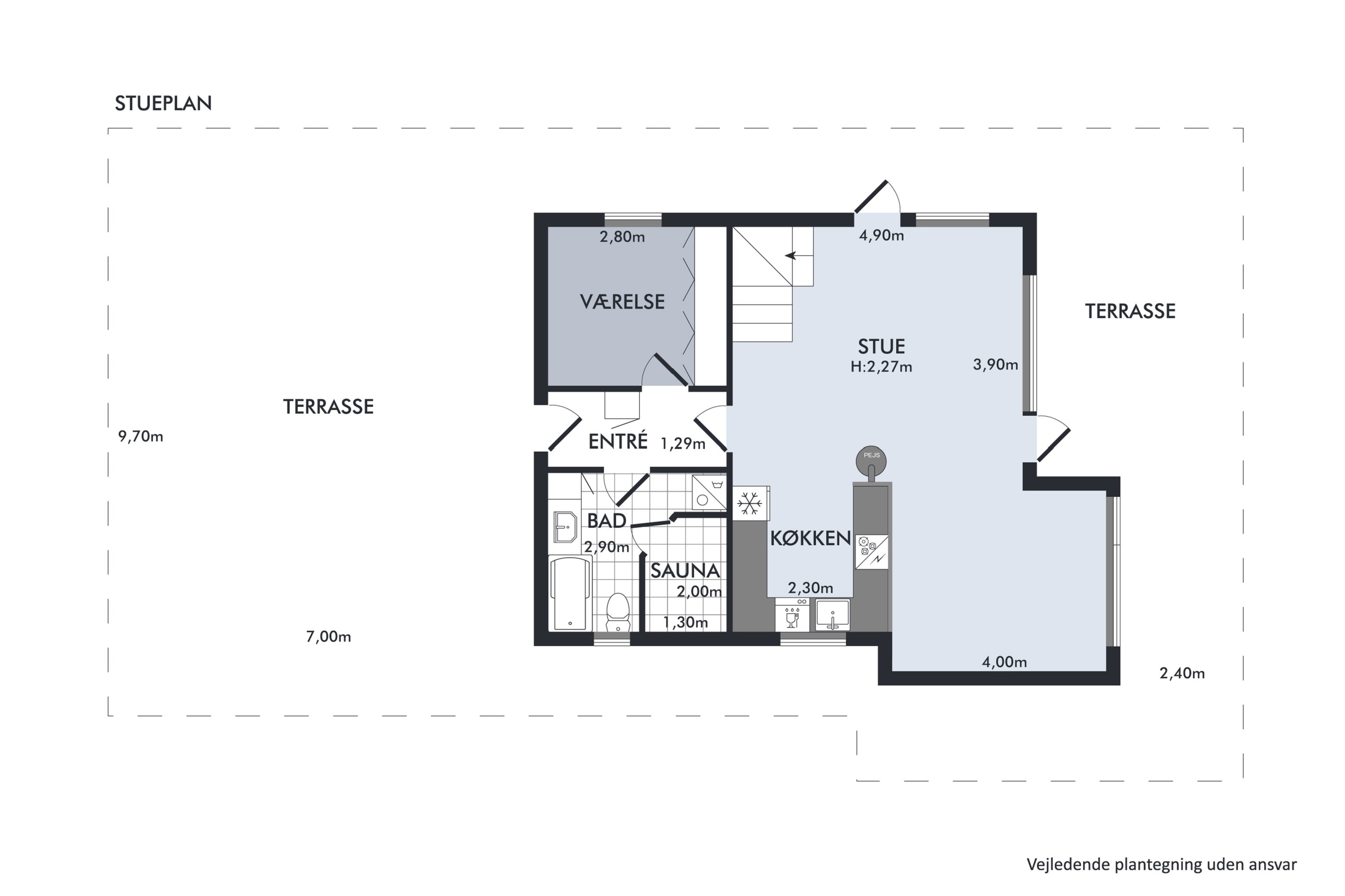 Plantegninger billede af Mågevej 15, Østerby Havn, 9940 Læsø